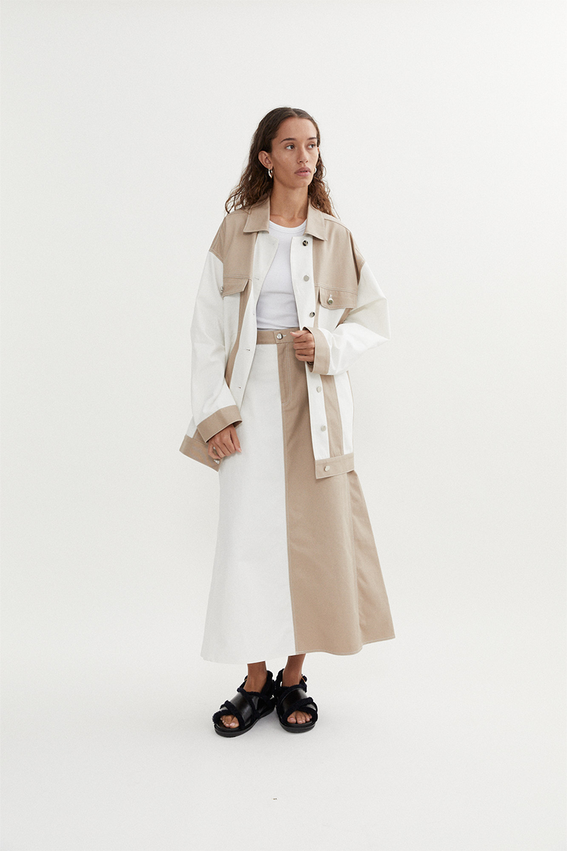 Blanca Quinn Maxi Skirt // Beige