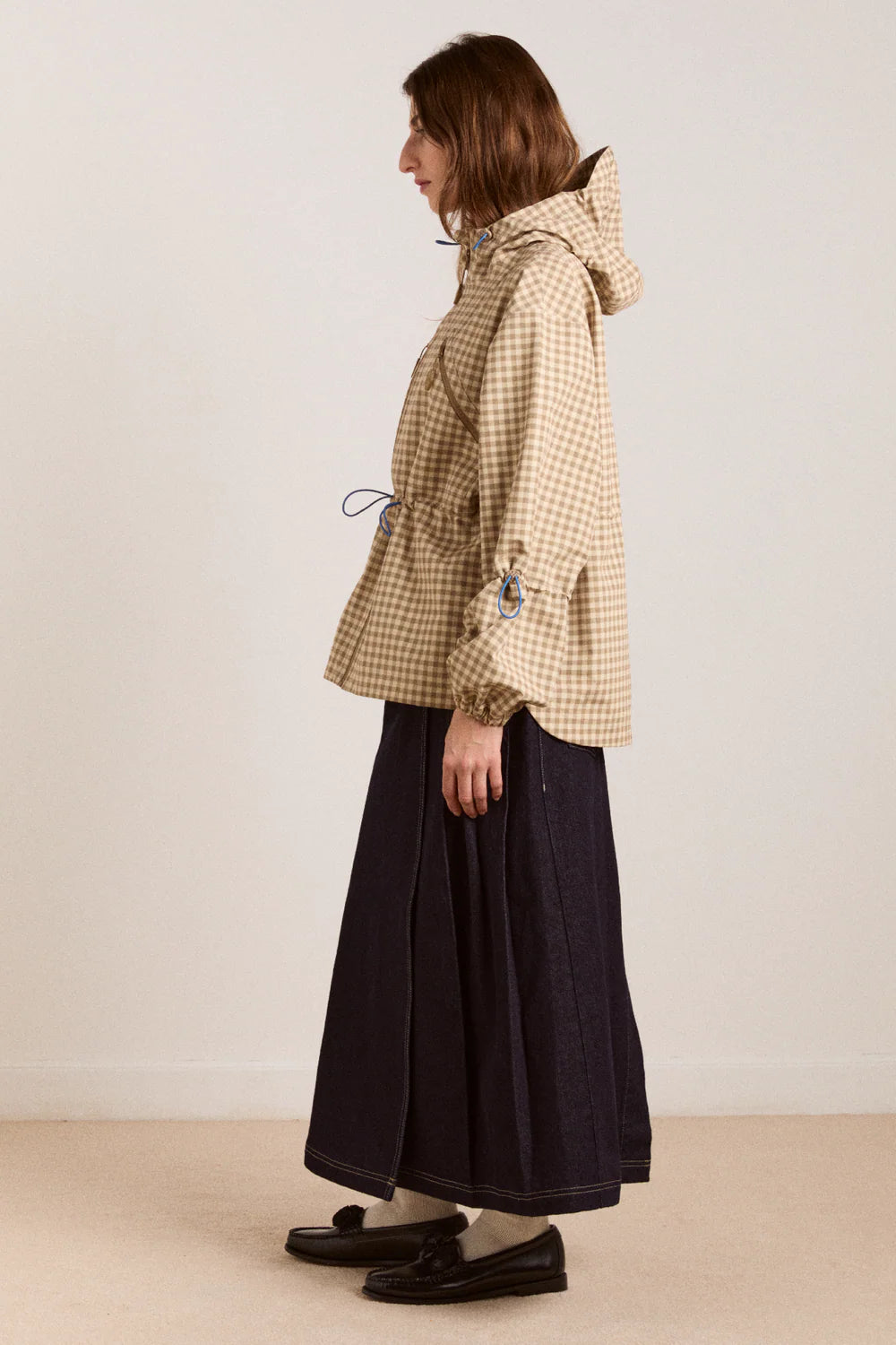 Damson Madder Matilda Raincoat // Gingham