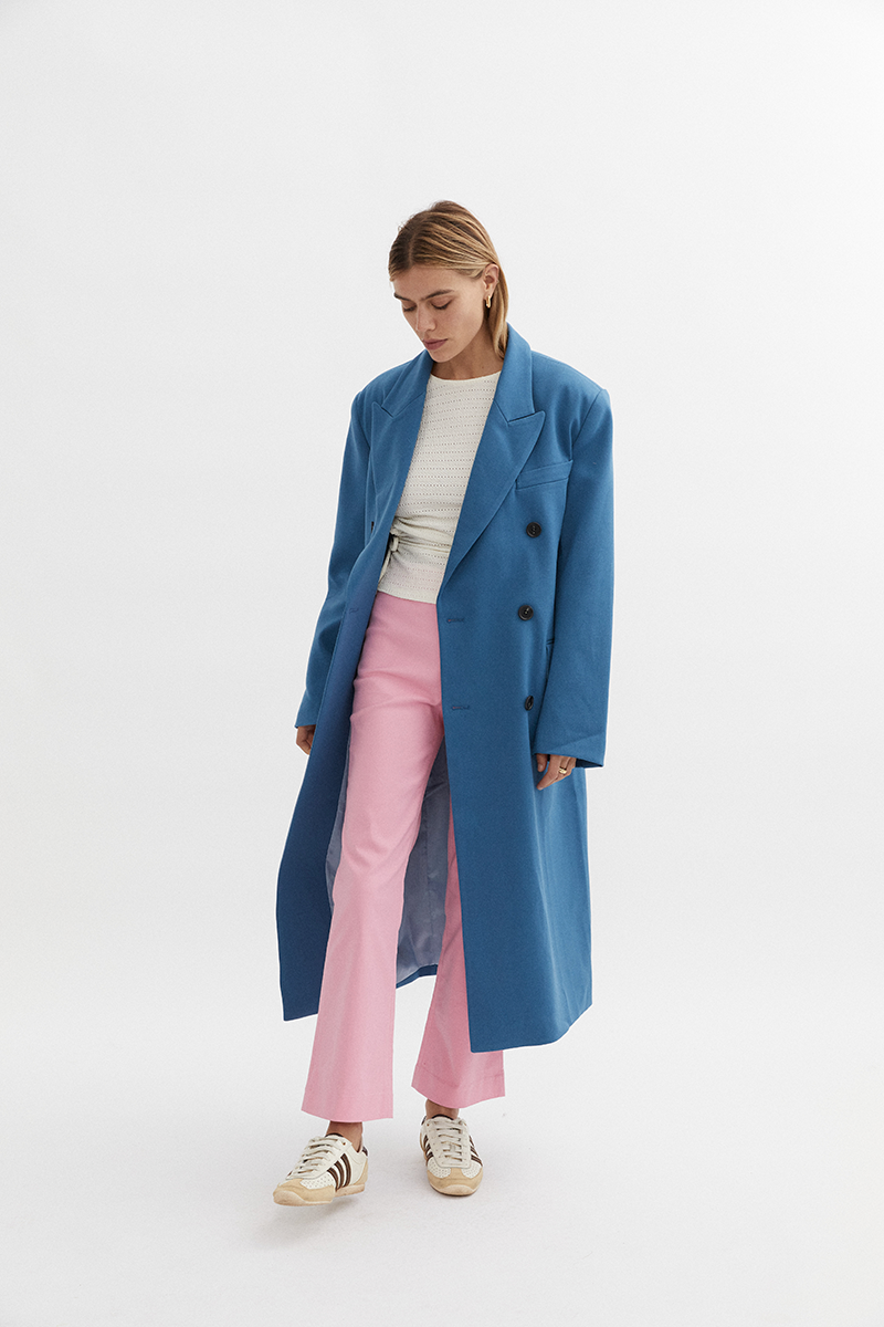 Blanca Carmen Coat // Blue
