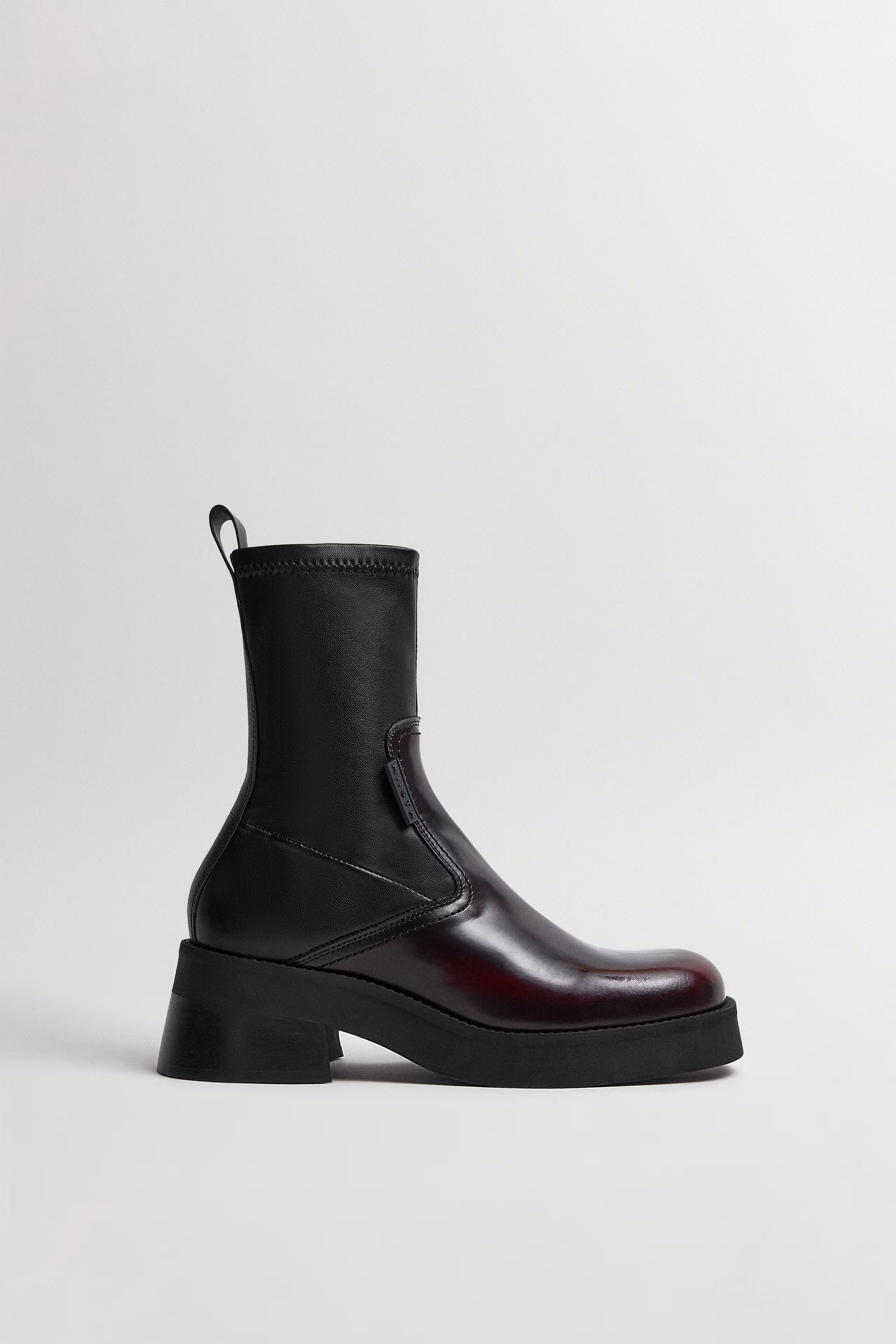 Miista Oliana Ankle Boots // Burgundy Black