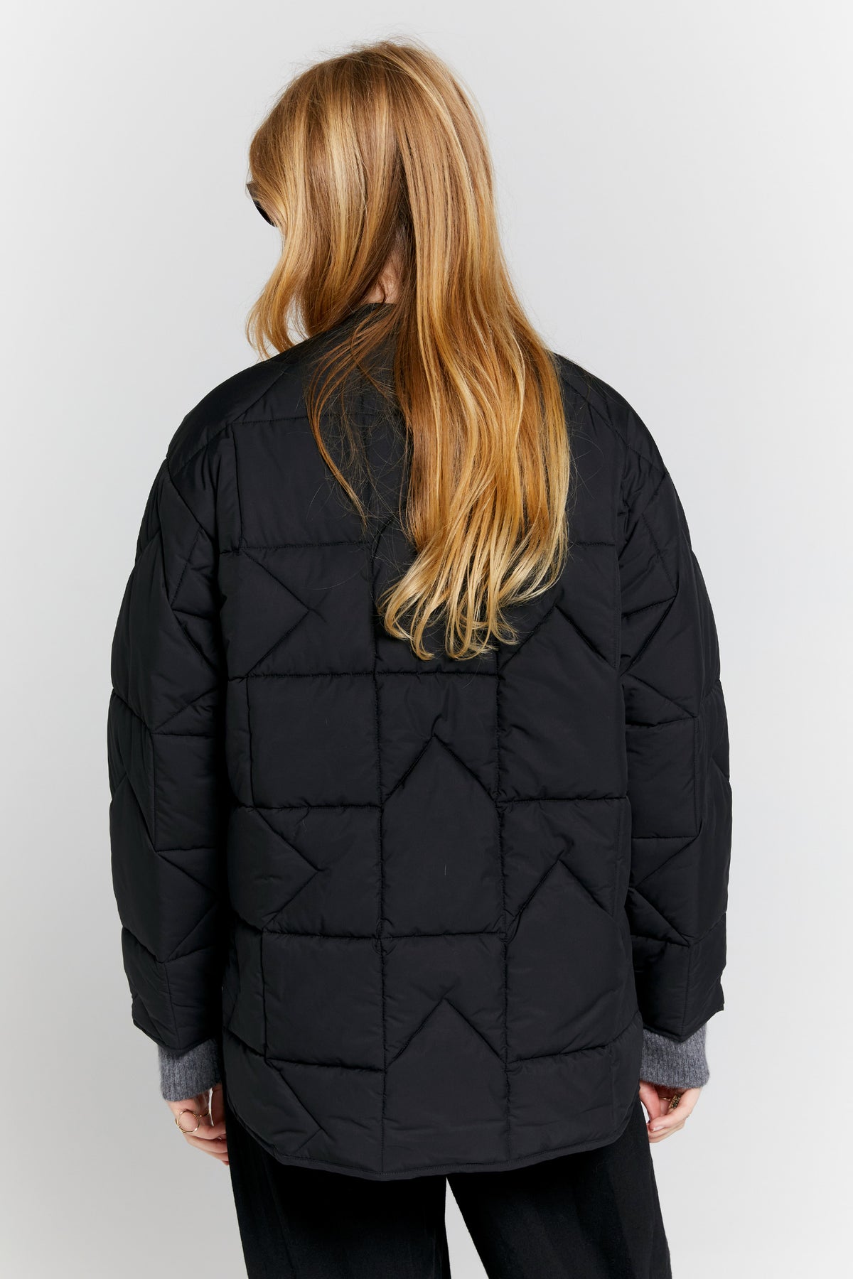 Karen Walker Quilted Monogram Jacket // Black