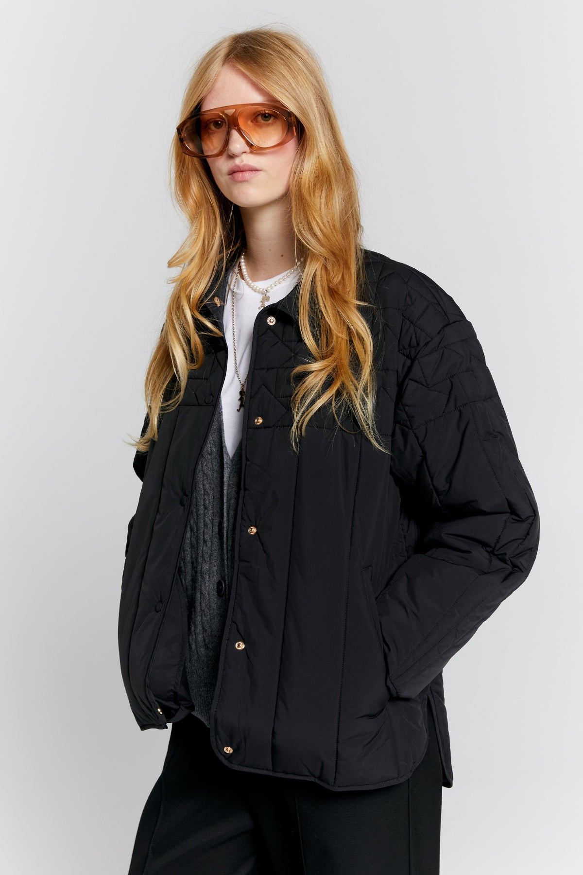Karen Walker Quilted Voyager Jacket // Black