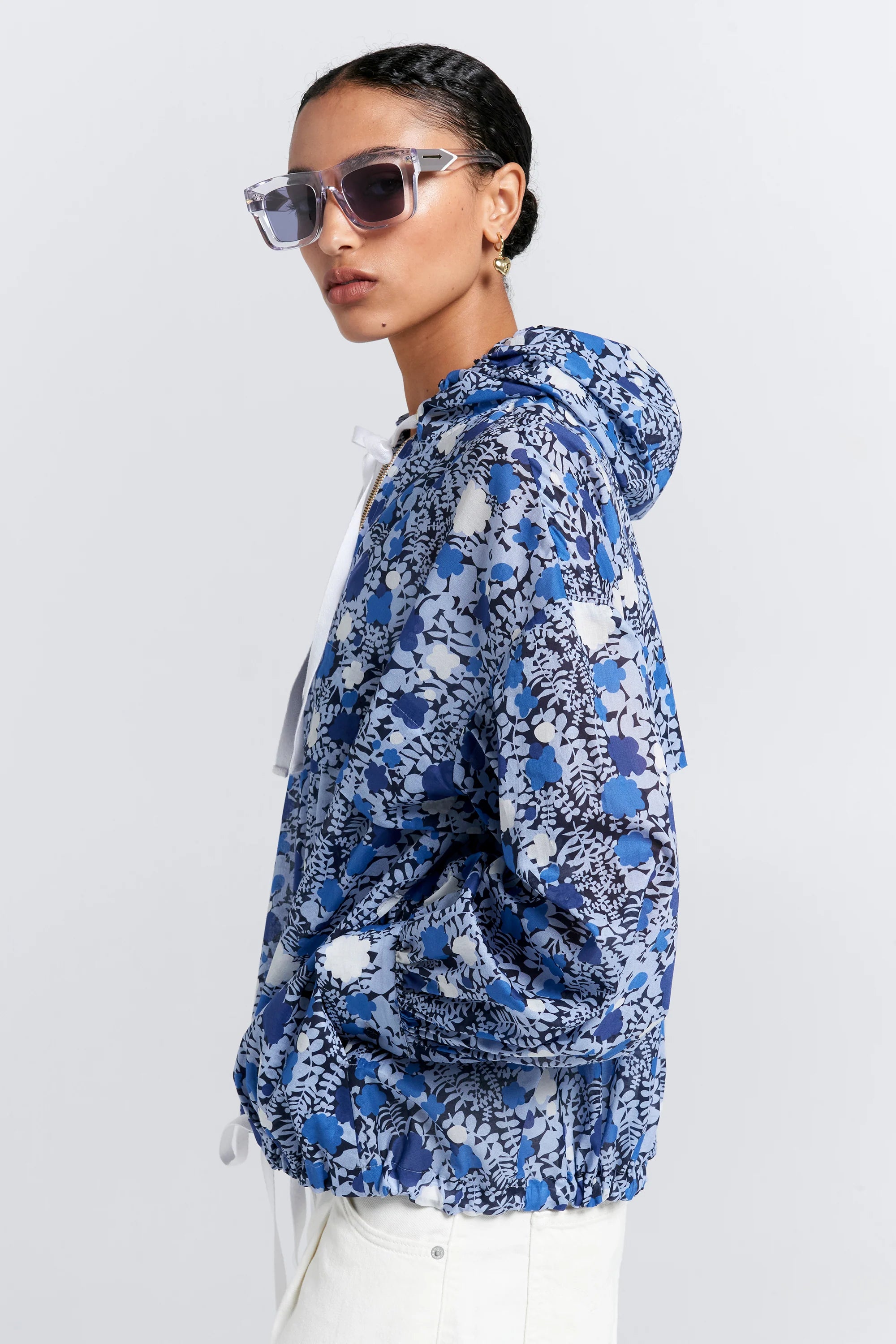 Karen Walker Perfect Day Beach Hoodie // Blue