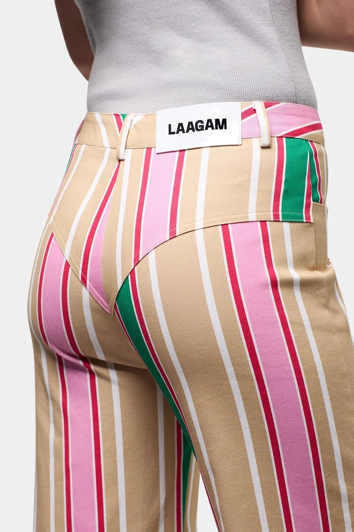 Laagam Leroy Twill Pants // Brown Striped