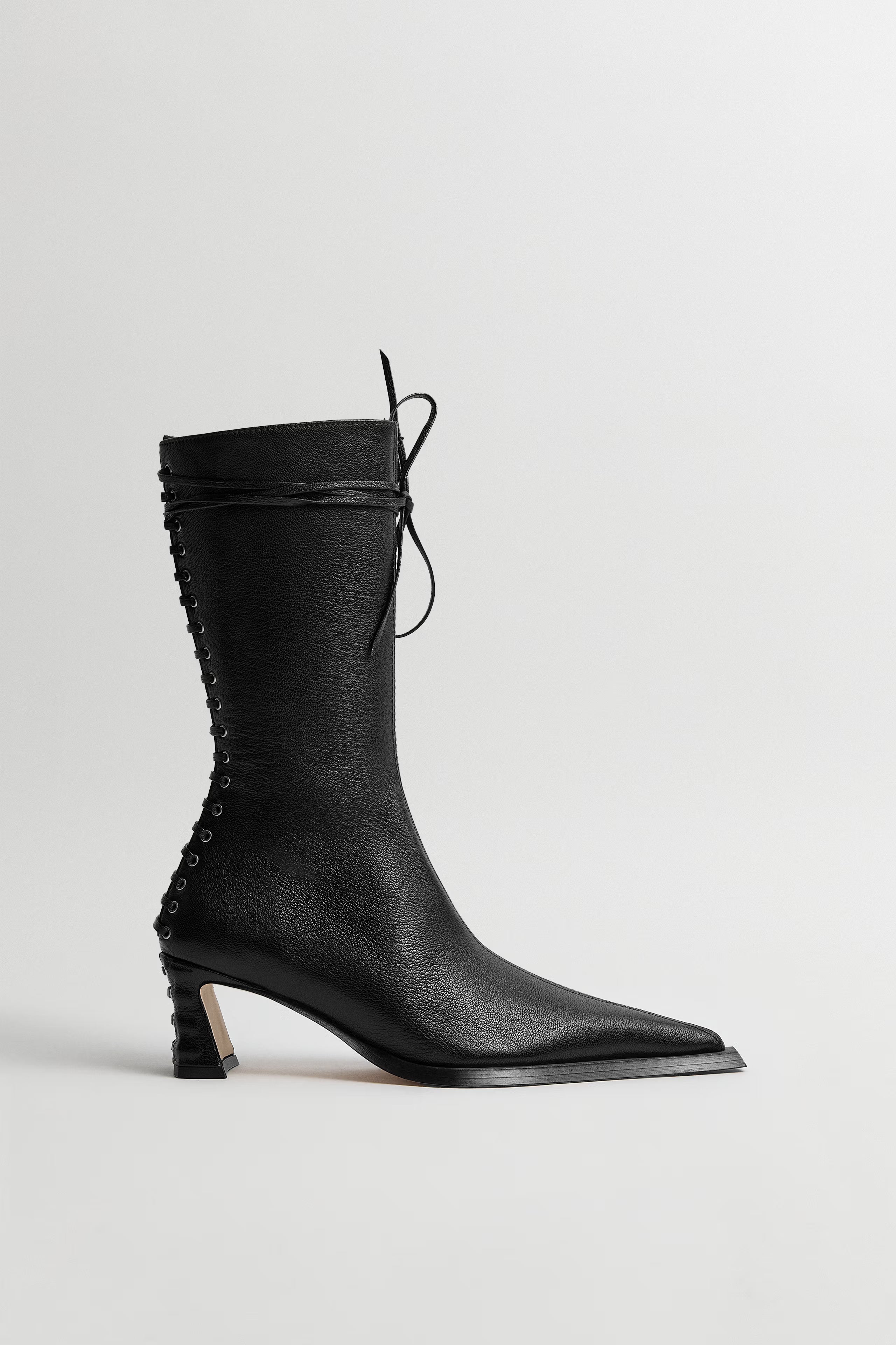 Miista Shelley Back  Lace Boots // Black