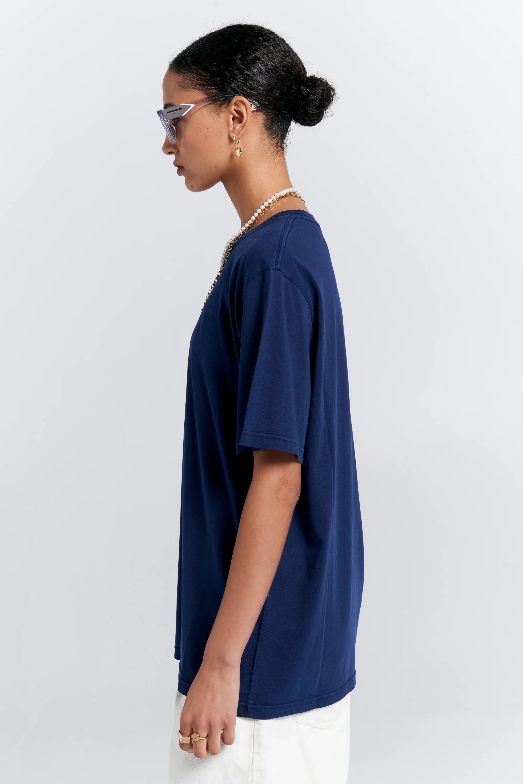 Karen Walker Classic Organic Tee //  Navy