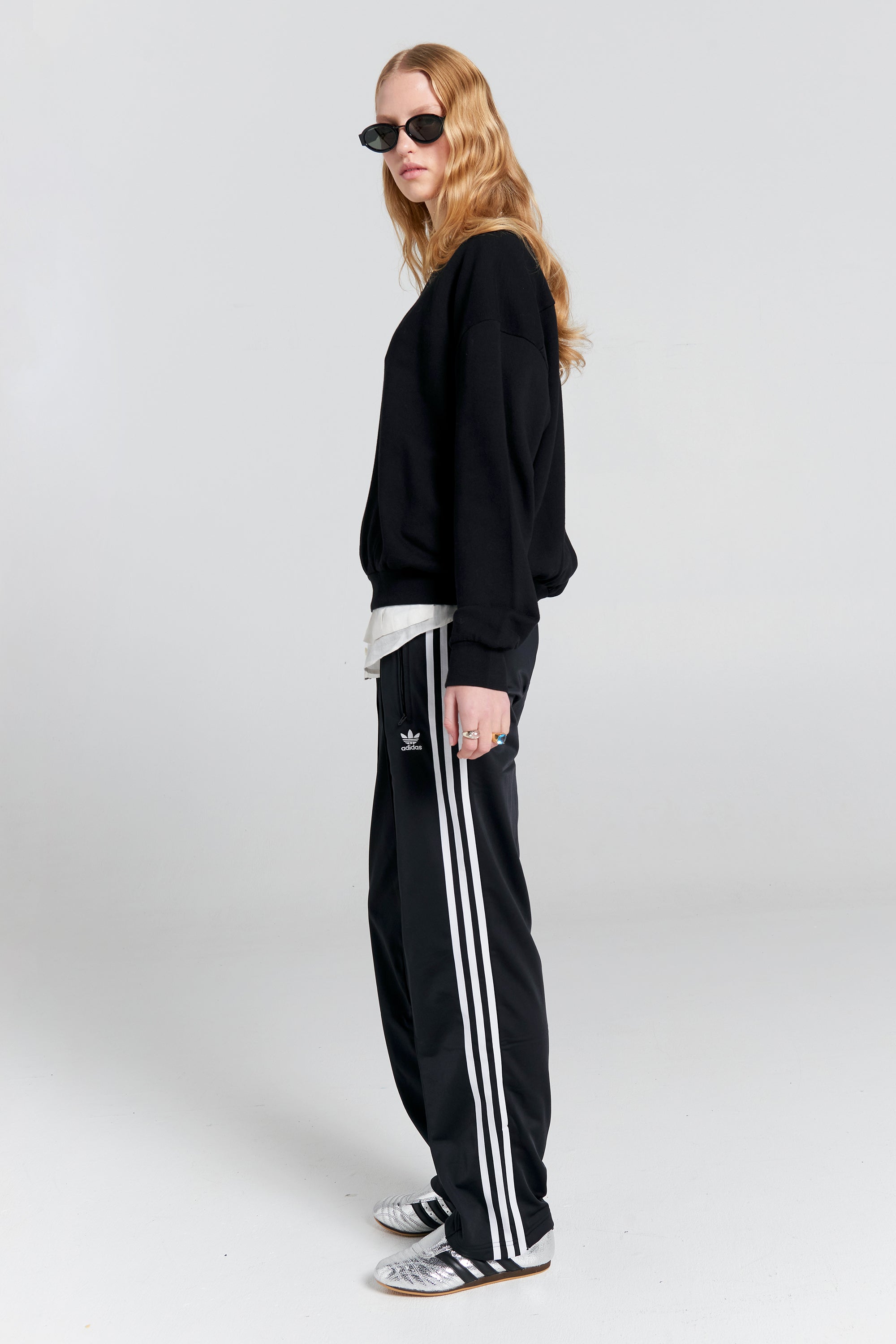 Karen Walker Runaway Girl Crewneck  Sweatshirt //Black