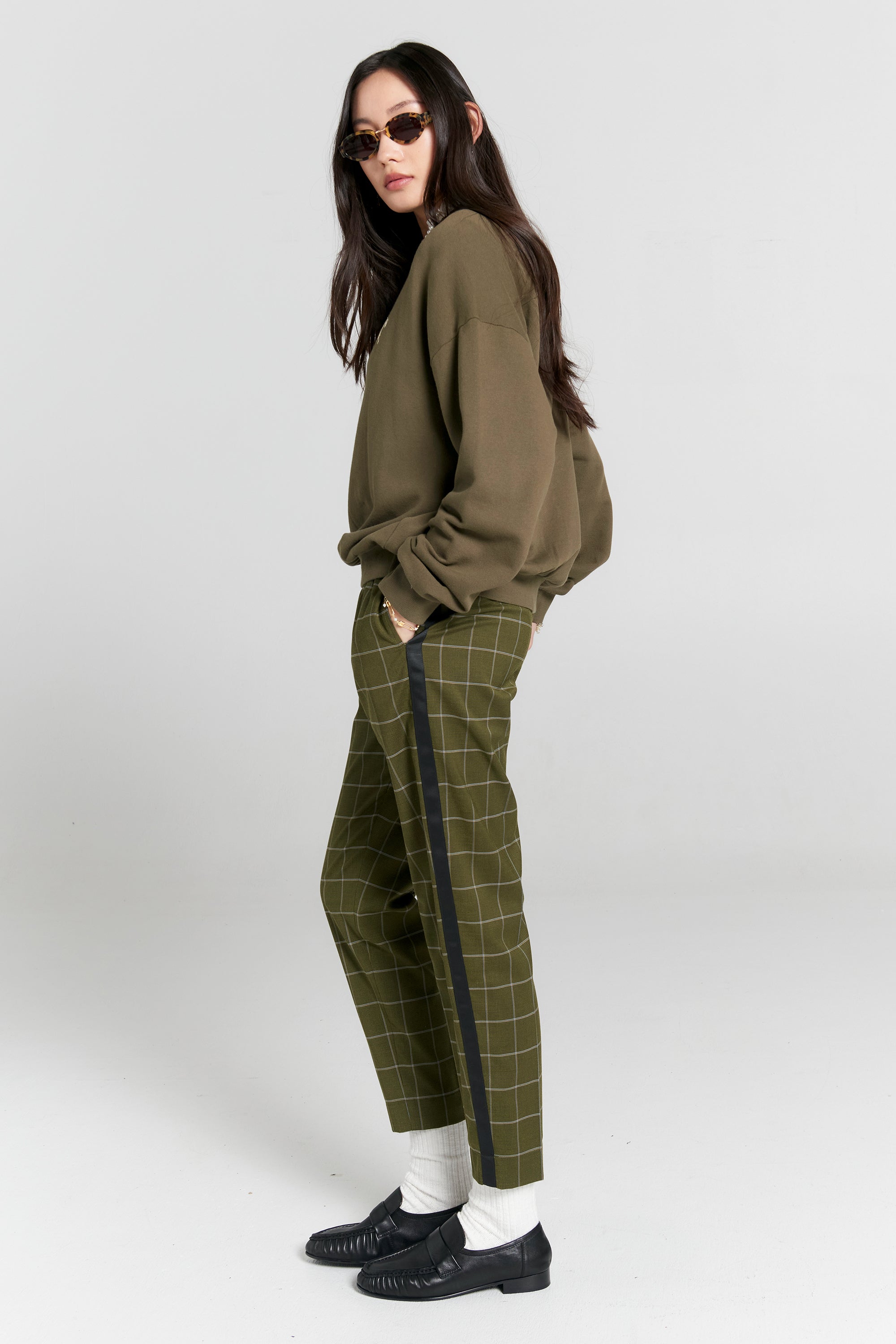 Karen Walker Runaway Girl Crewneck Sweatshirt // Hunter