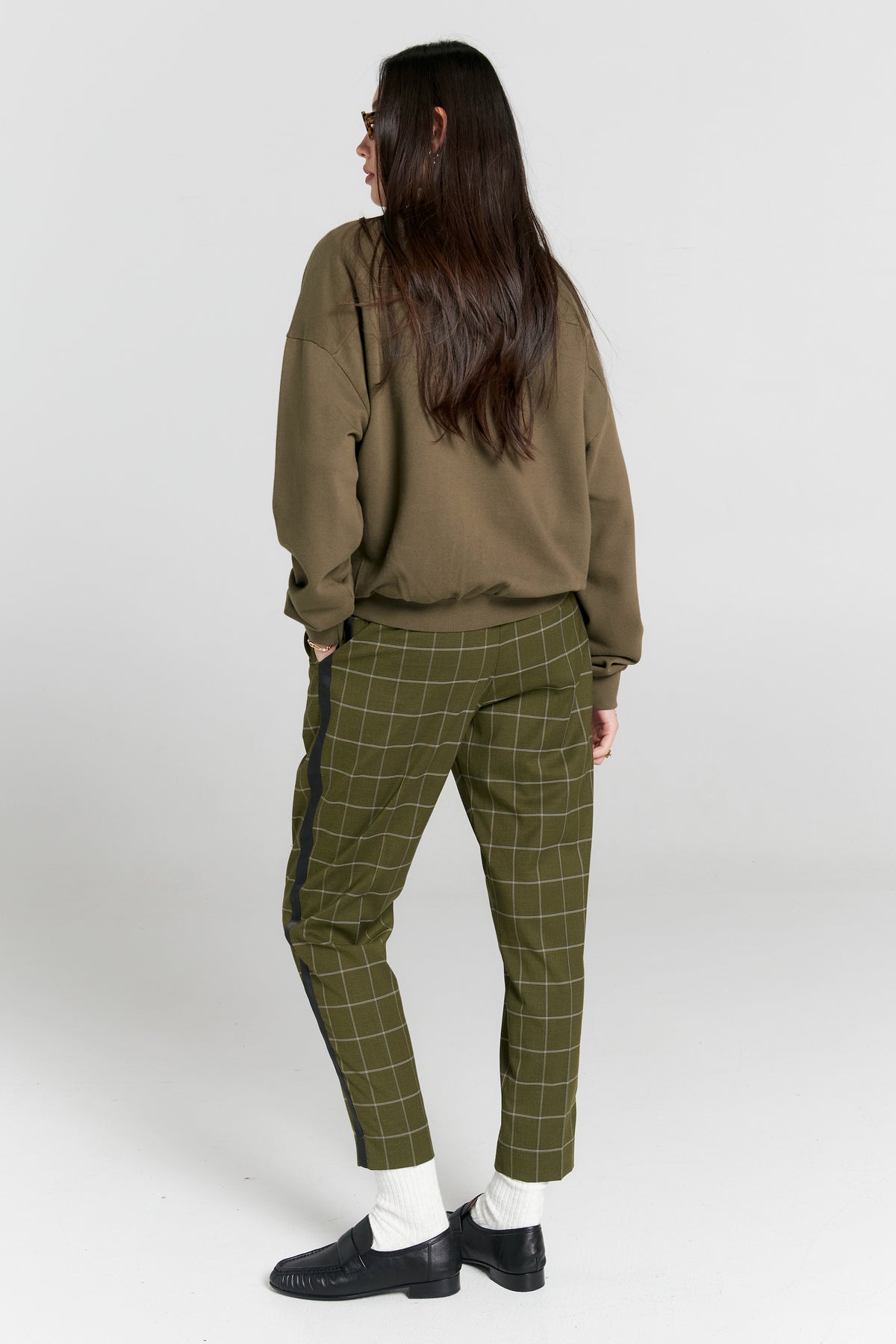 Karen Walker Runaway Girl Crewneck Sweatshirt // Hunter