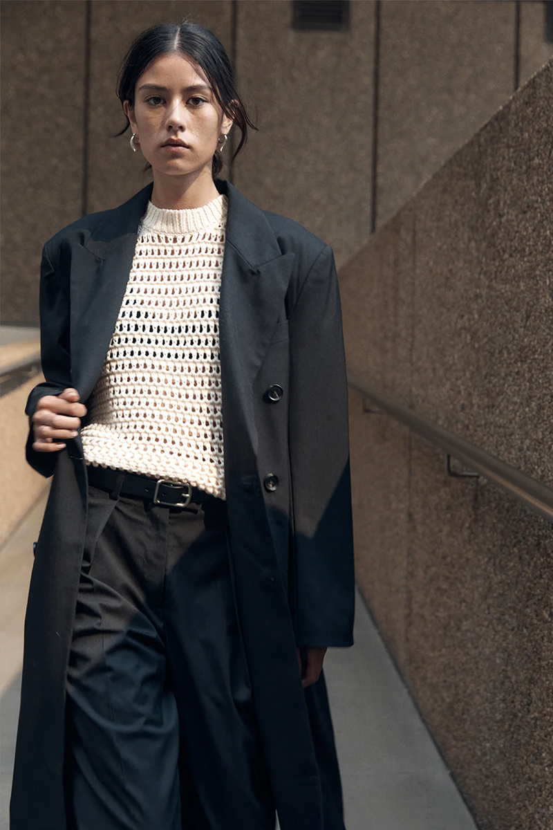 Blanca Carmen Coat // Noir