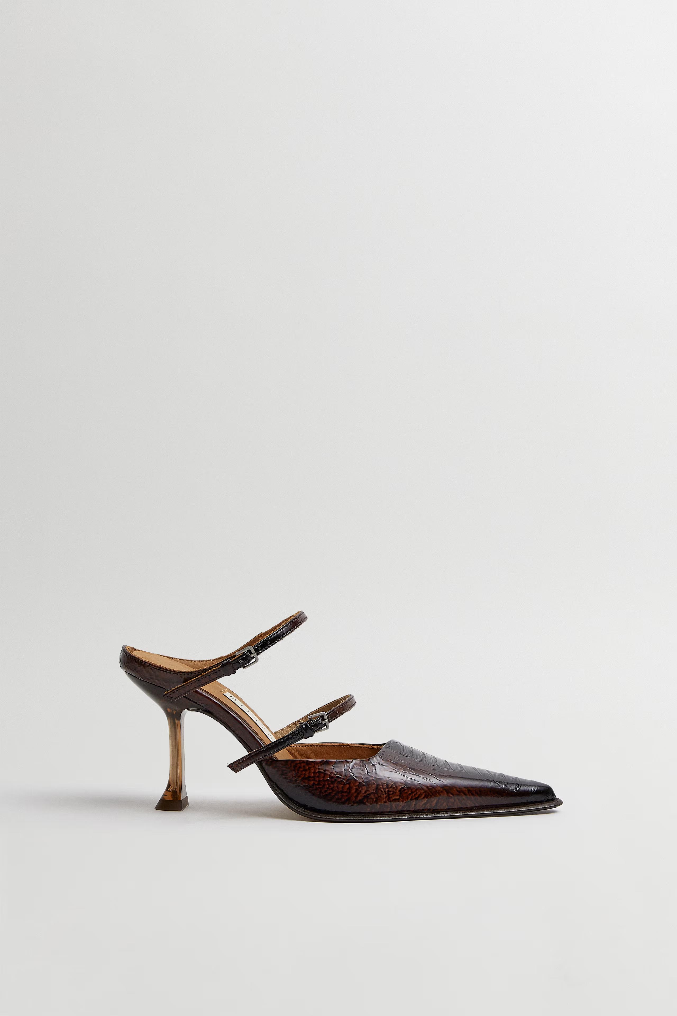 Miista Shari Snake Mules // Brown