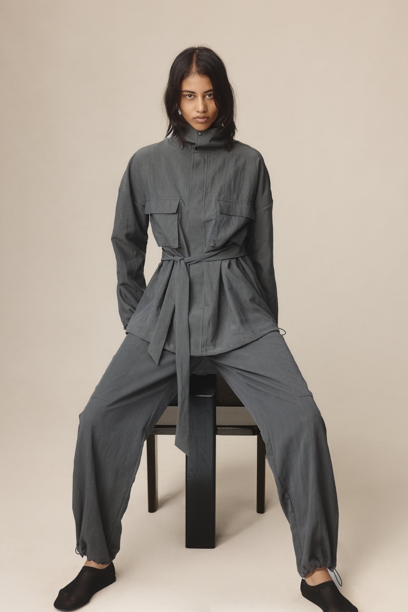 Marle Gray Jacket // Charcoal