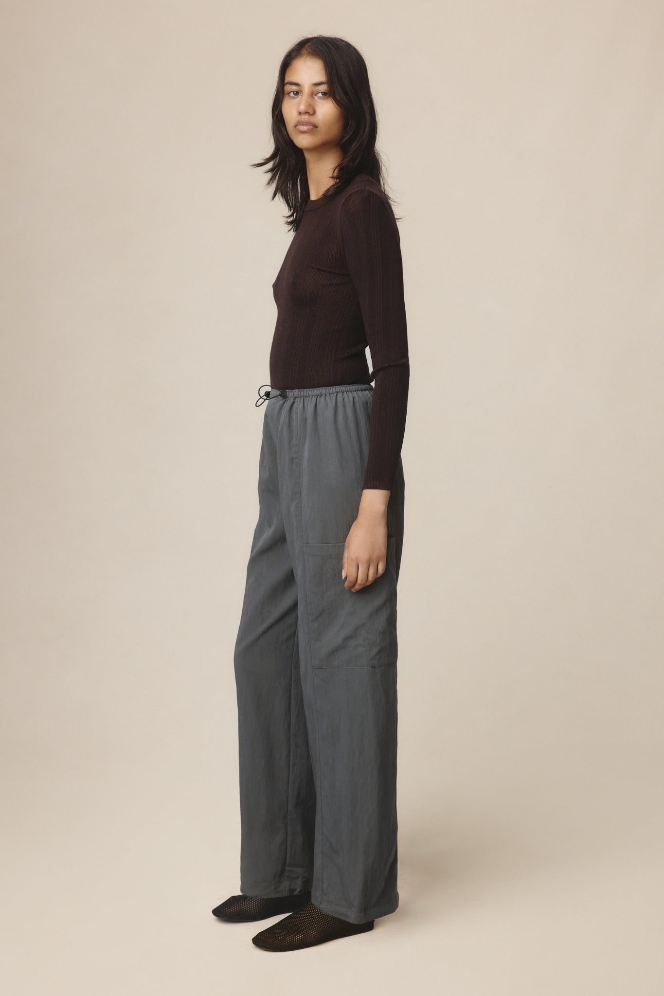 Marle Gray Pant // Charcoal