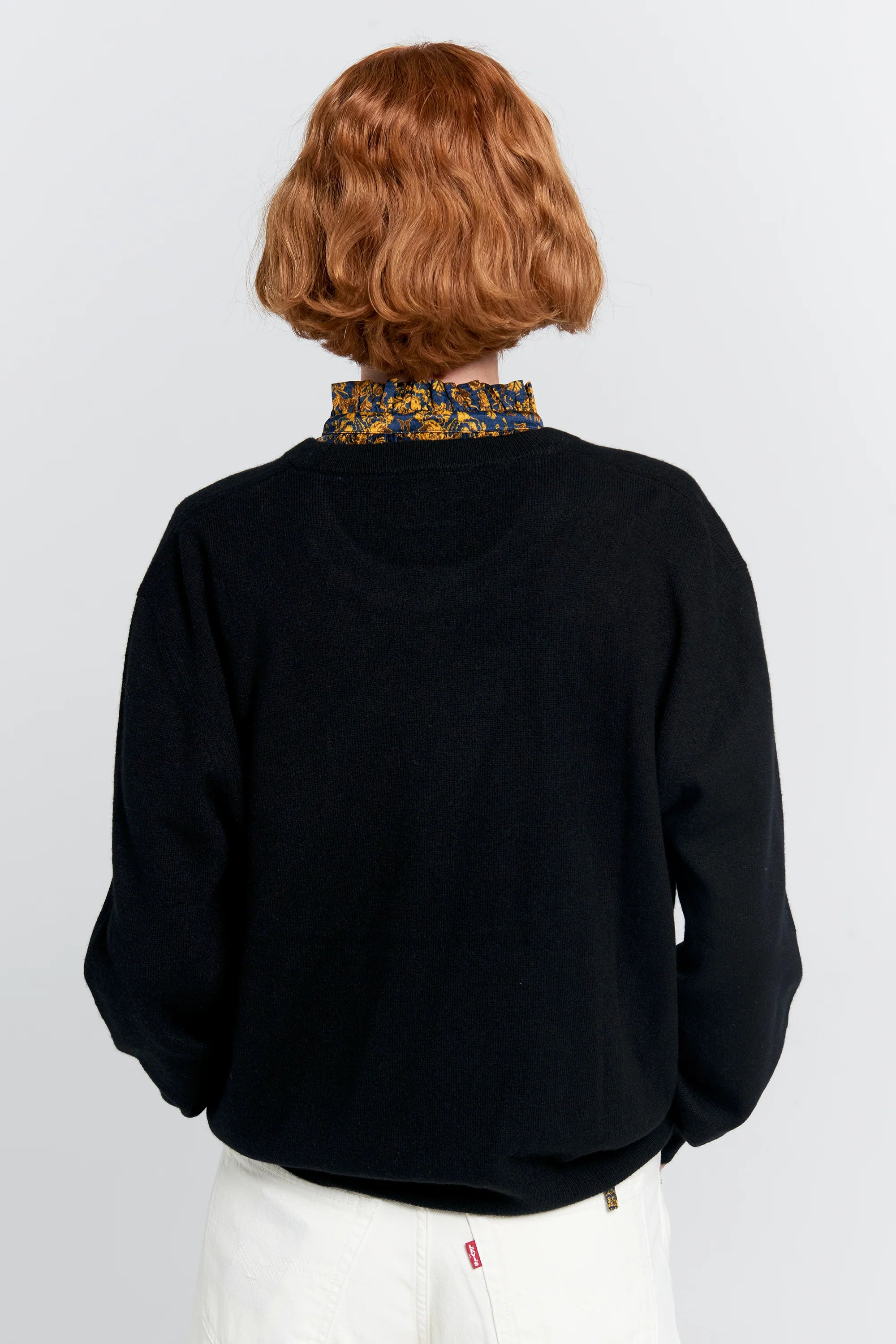 Karen Walker Classic Cashmere Sweater // Black
