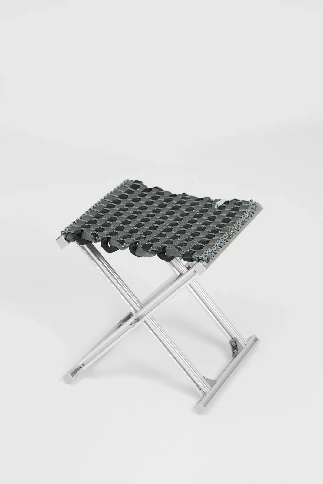 Tanchen Mazha Stool //  Slate & Black