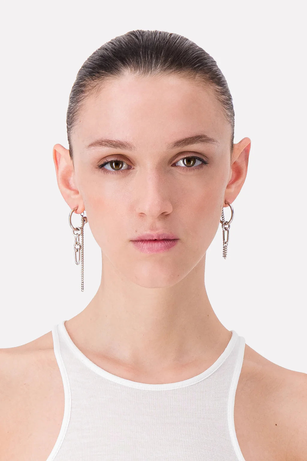 Justine Clenquet Allen Earrings // Silver