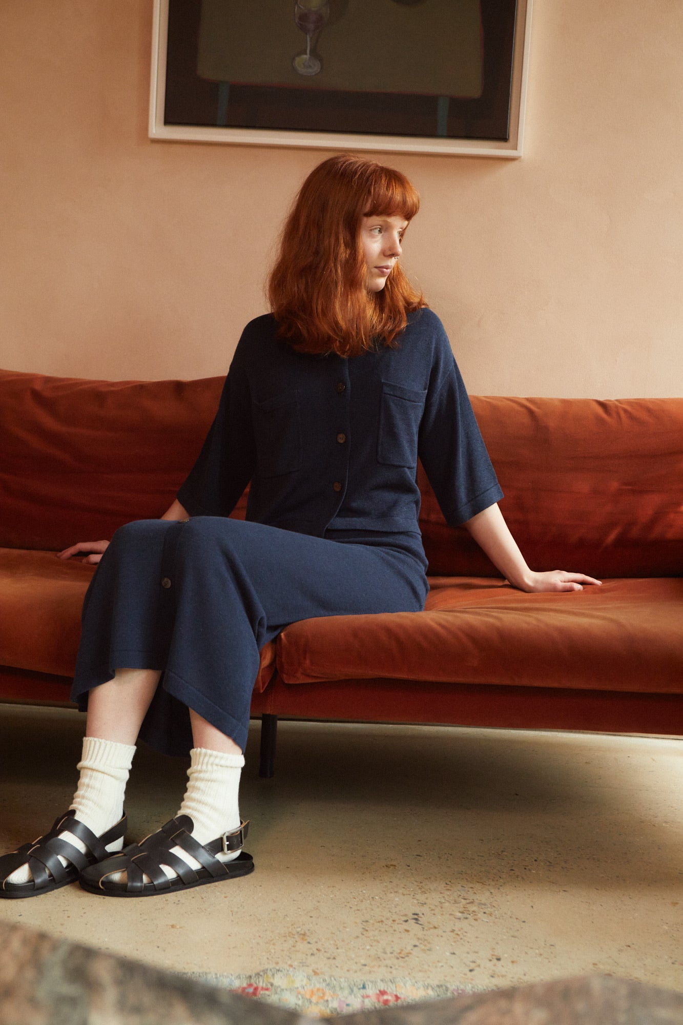 L.F. Markey Allen Skirt // Navy
