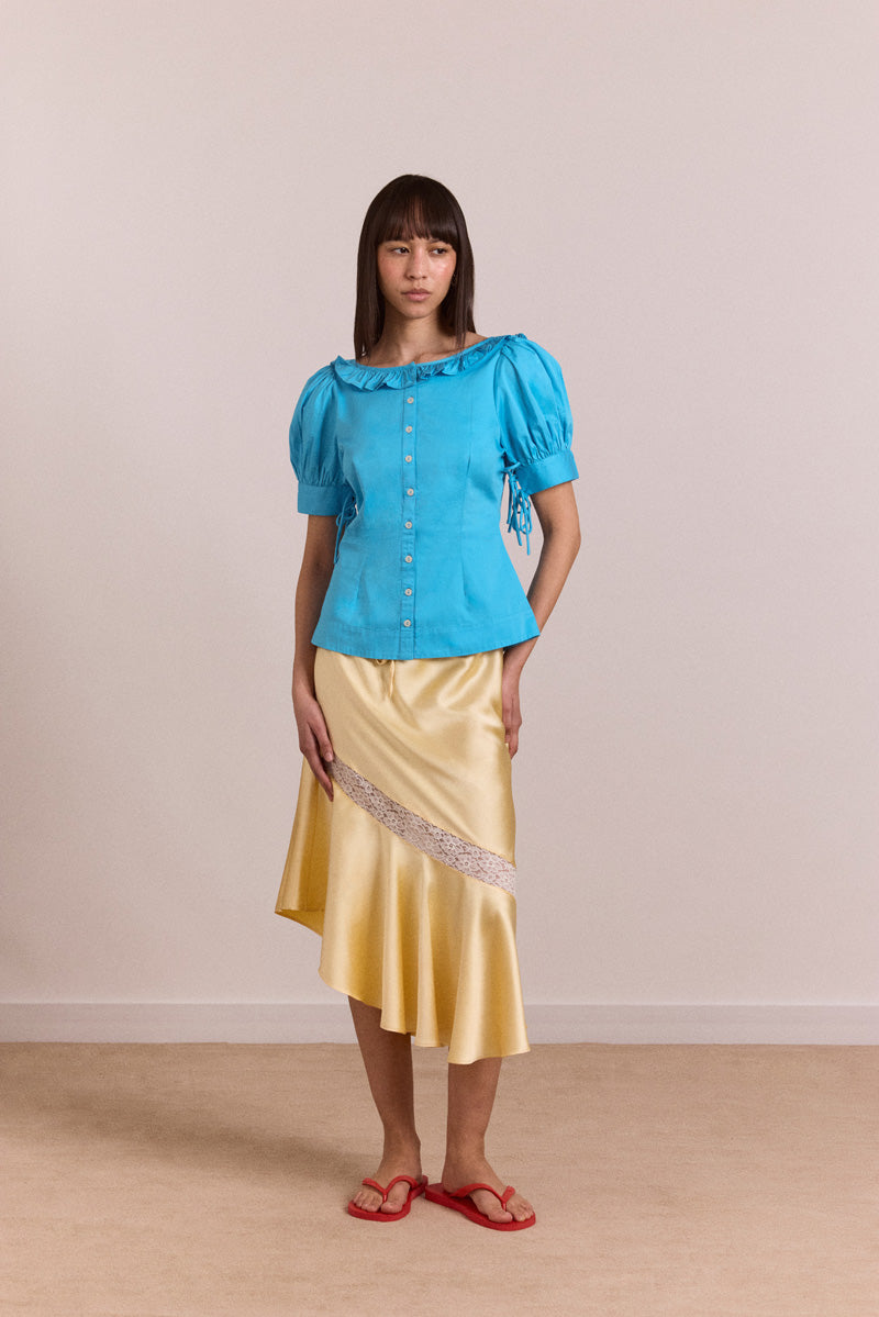Damson Madder Anke Blouse //River  Blue