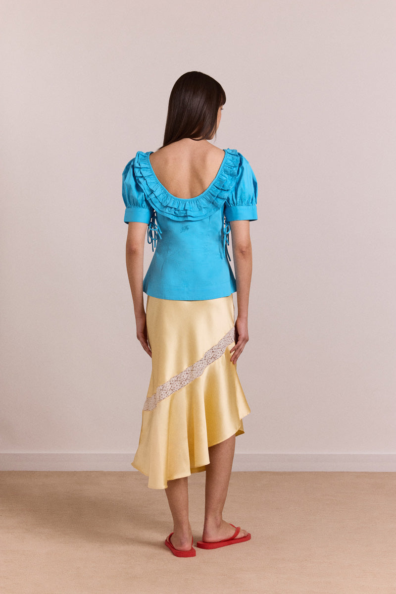 Damson Madder Anke Blouse //River  Blue