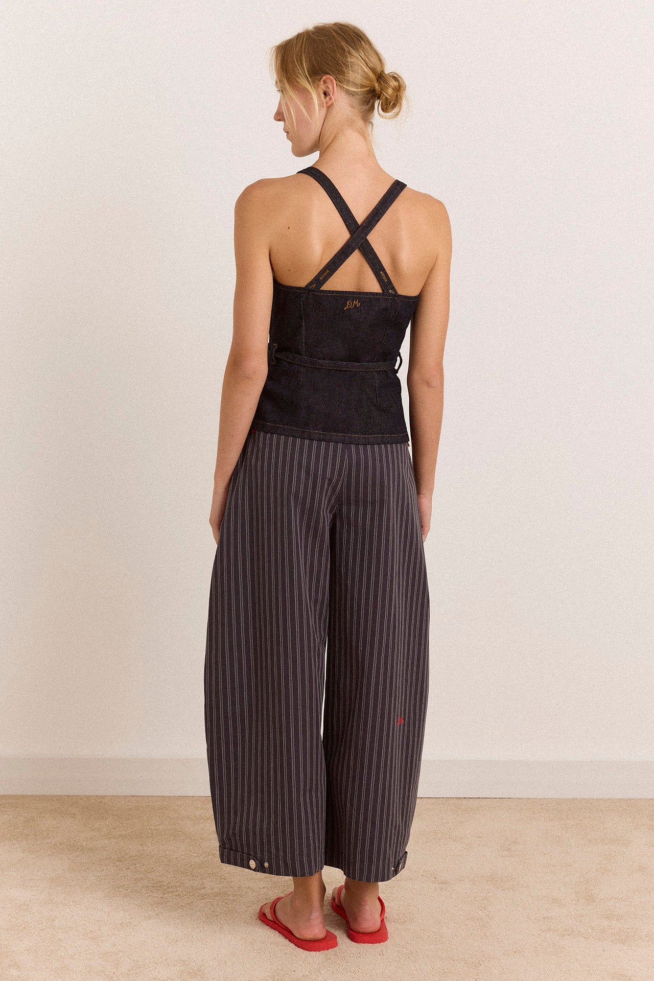 Damson Madder Annabelle Apron Top //  Indigo