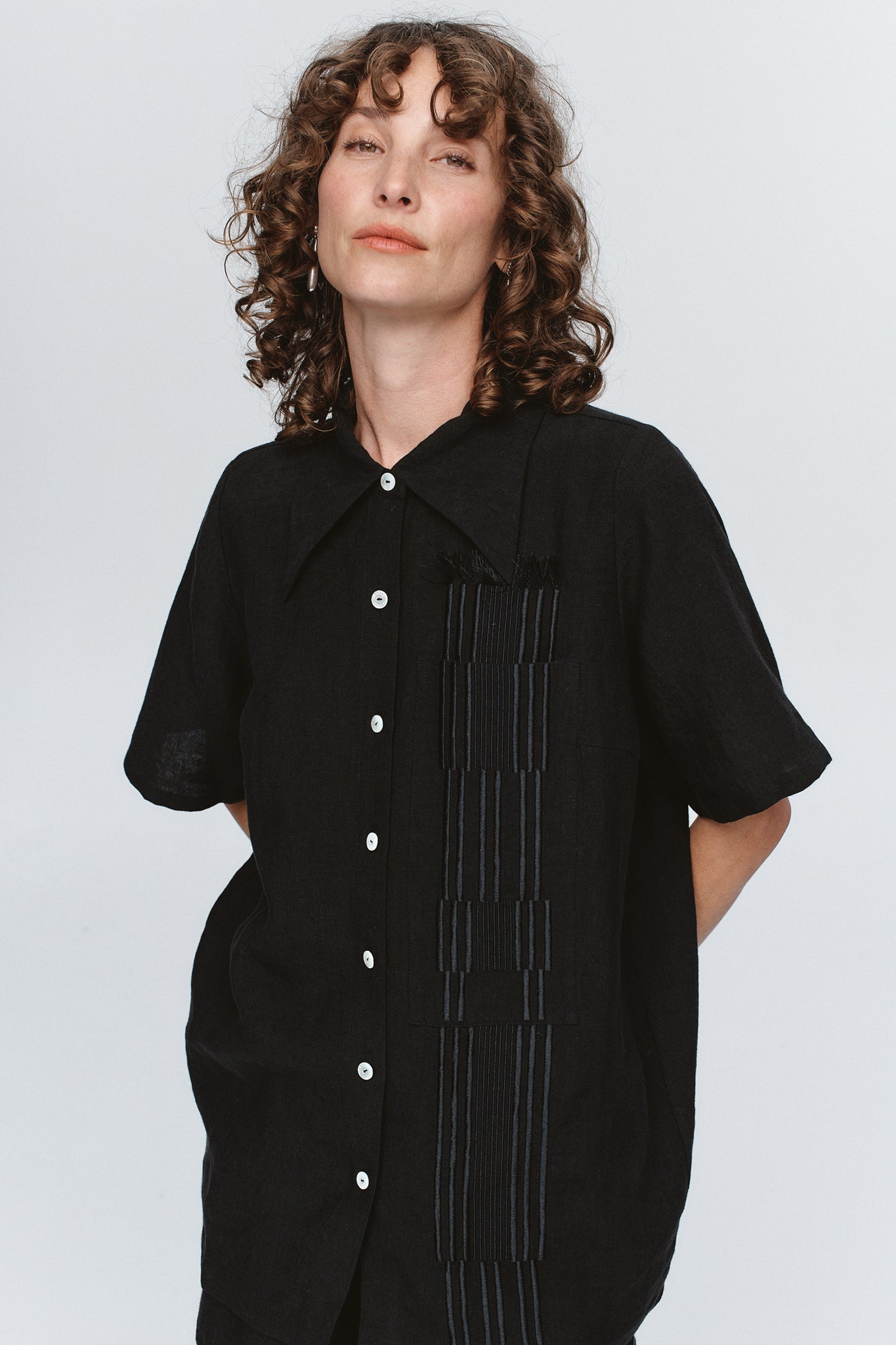 Marle Atticus Shirt // Black