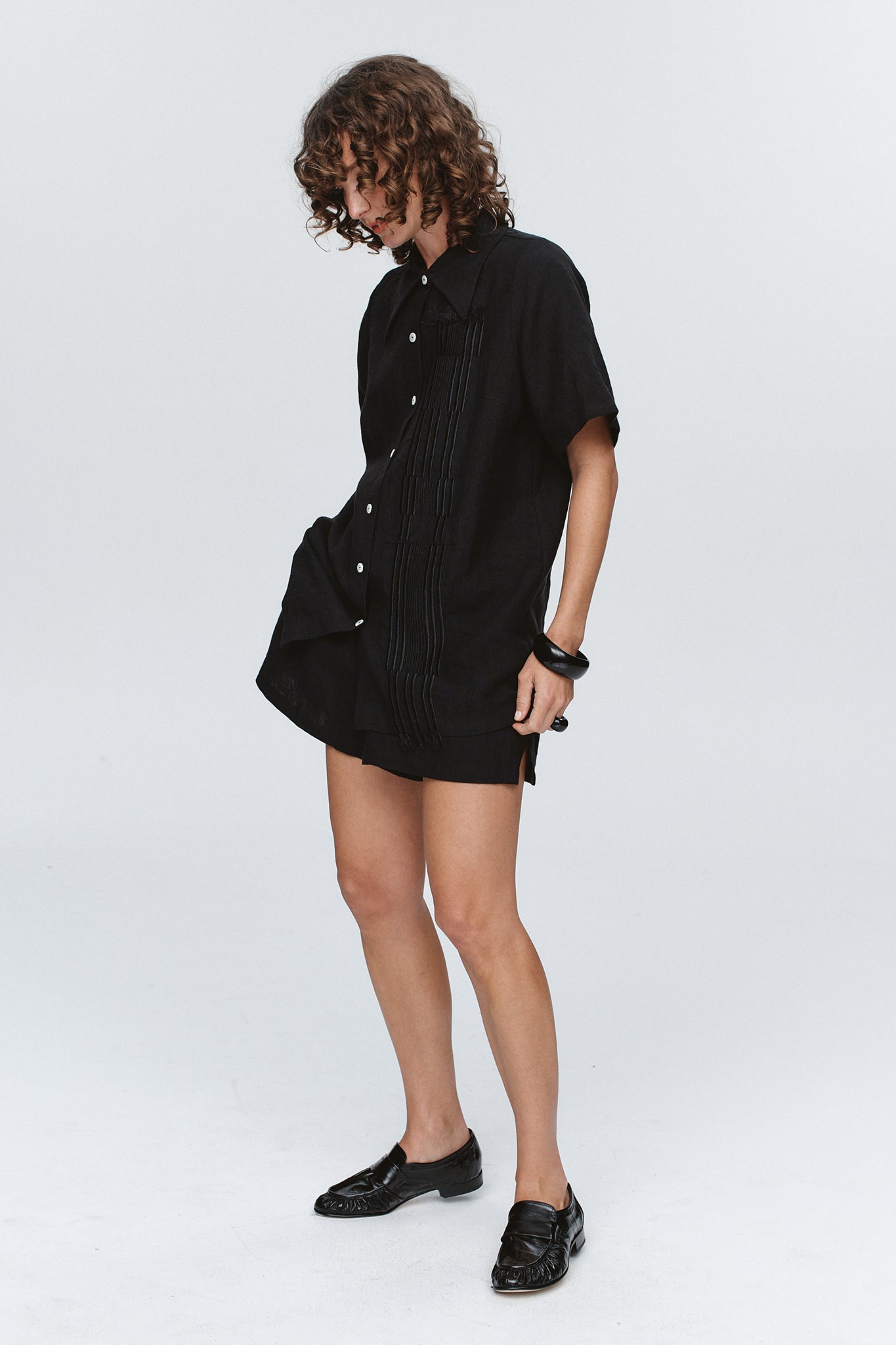 Marle Atticus Shirt // Black