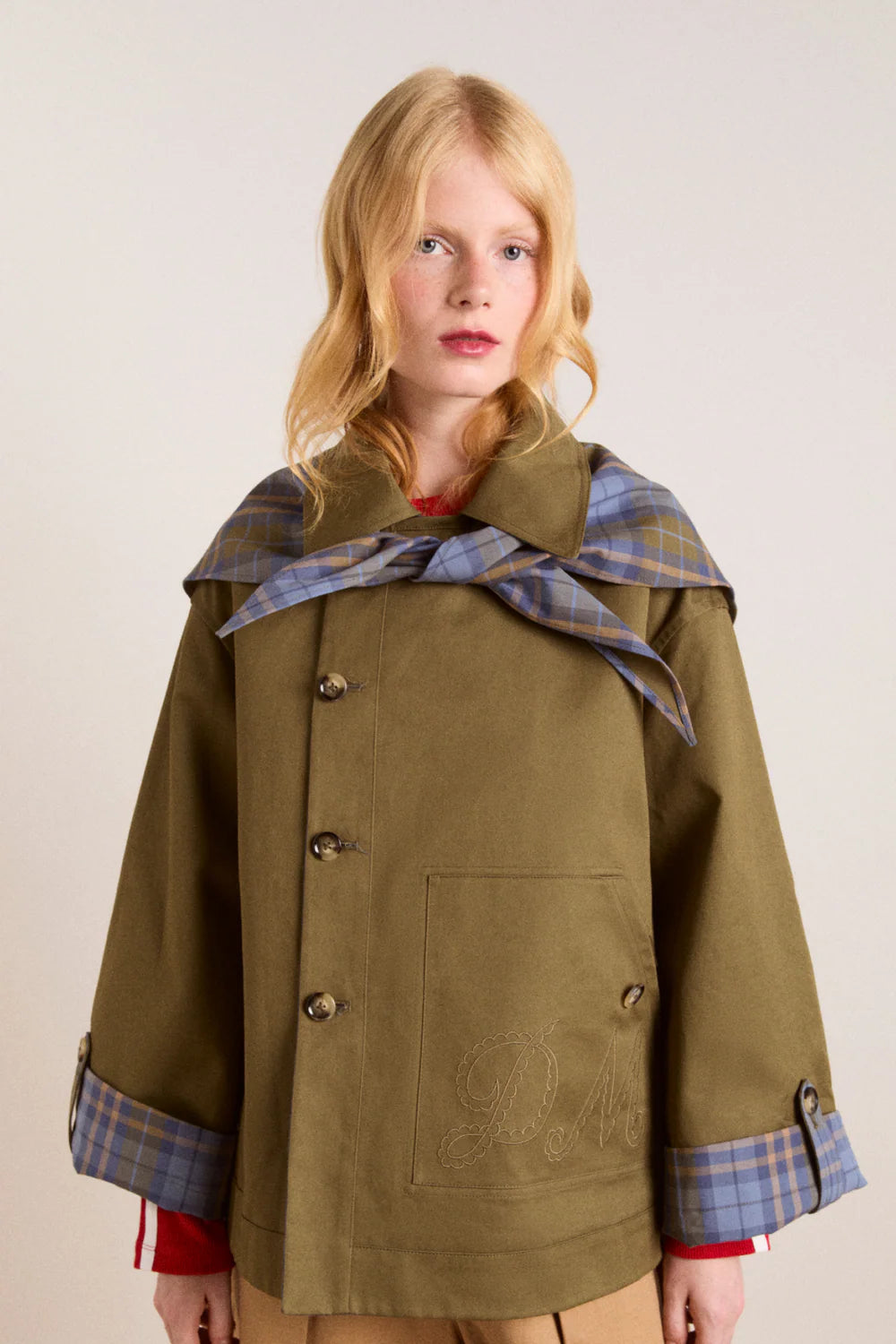 Damson Madder Jerry Crop Trench //Olive