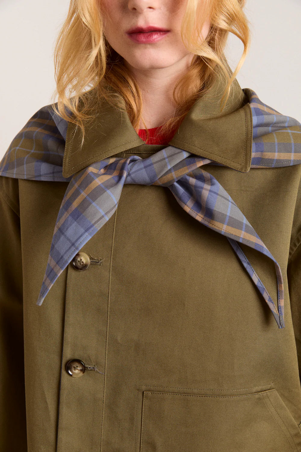 Damson Madder Jerry Crop Trench //Olive