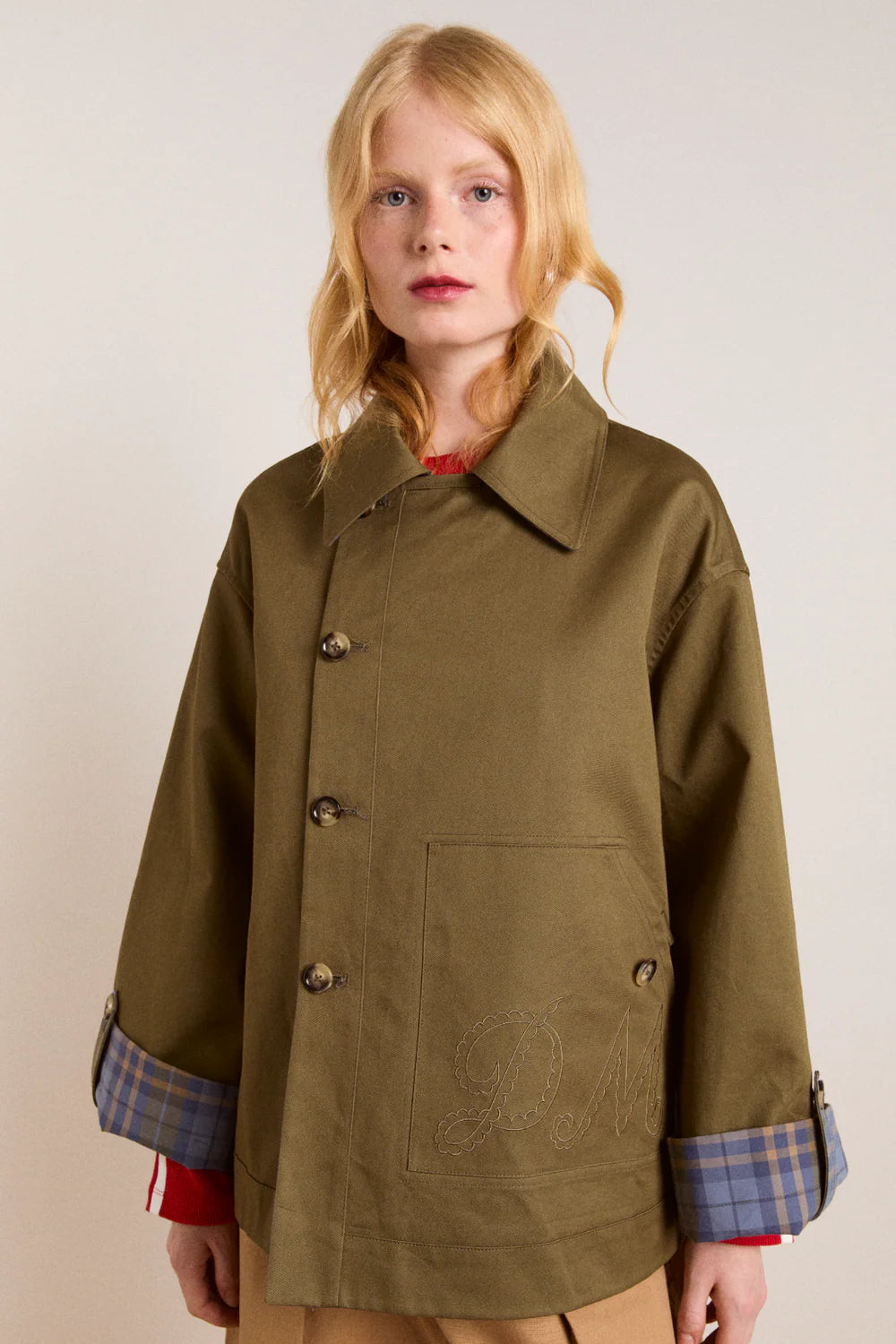 Damson Madder Jerry Crop Trench //Olive