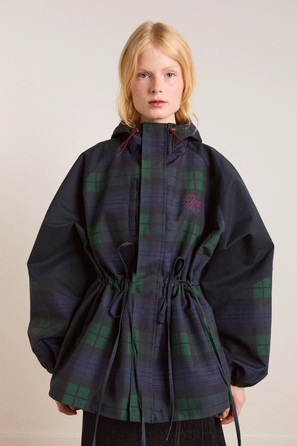 Damson Madder Liu Raincoat // Navy Check
