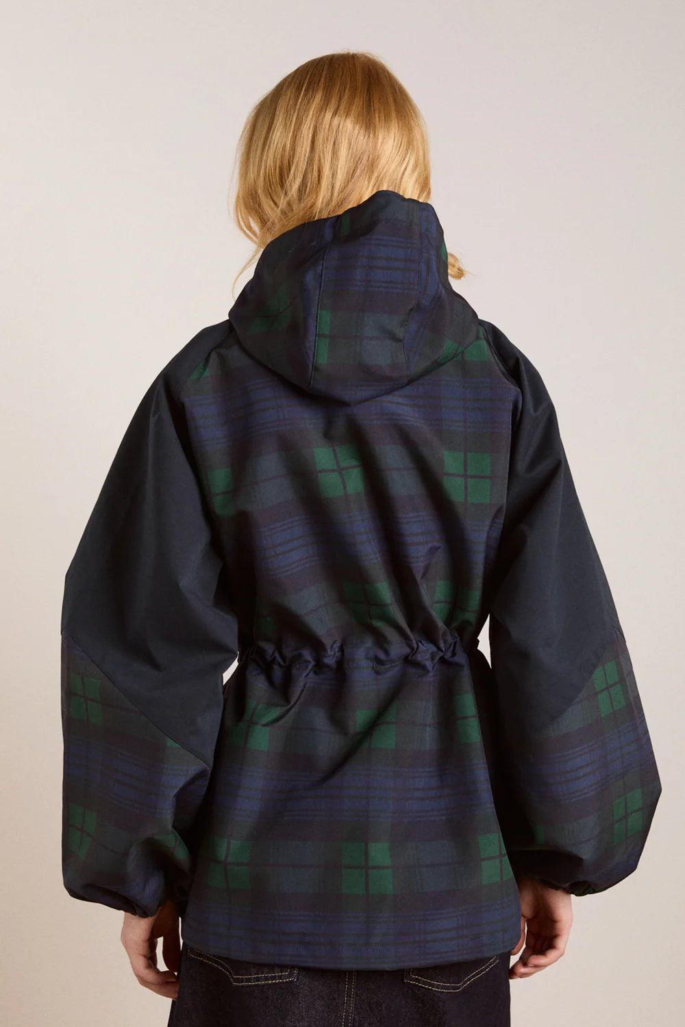 Damson Madder Liu Raincoat // Navy Check