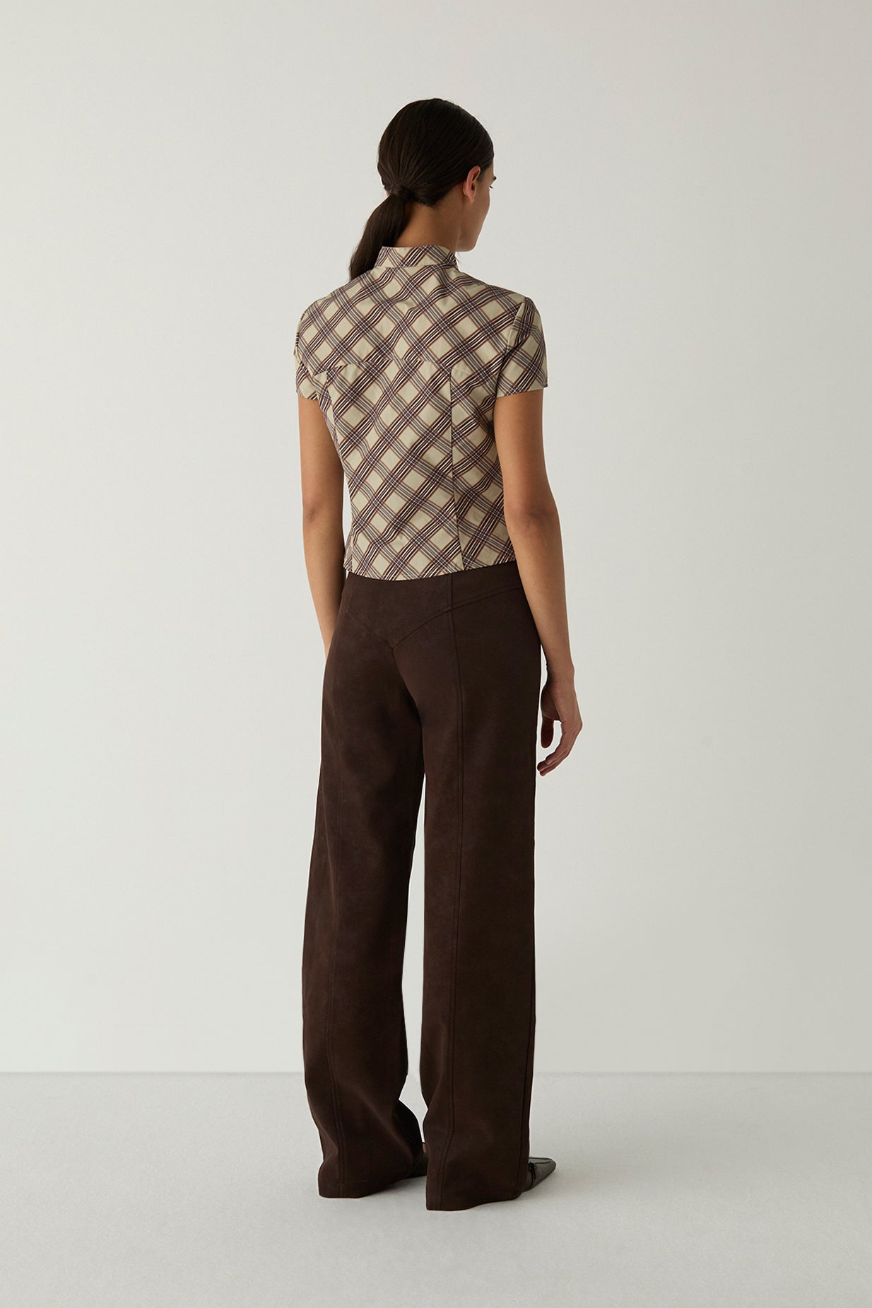 Laagam Azura Squared Top // Brown