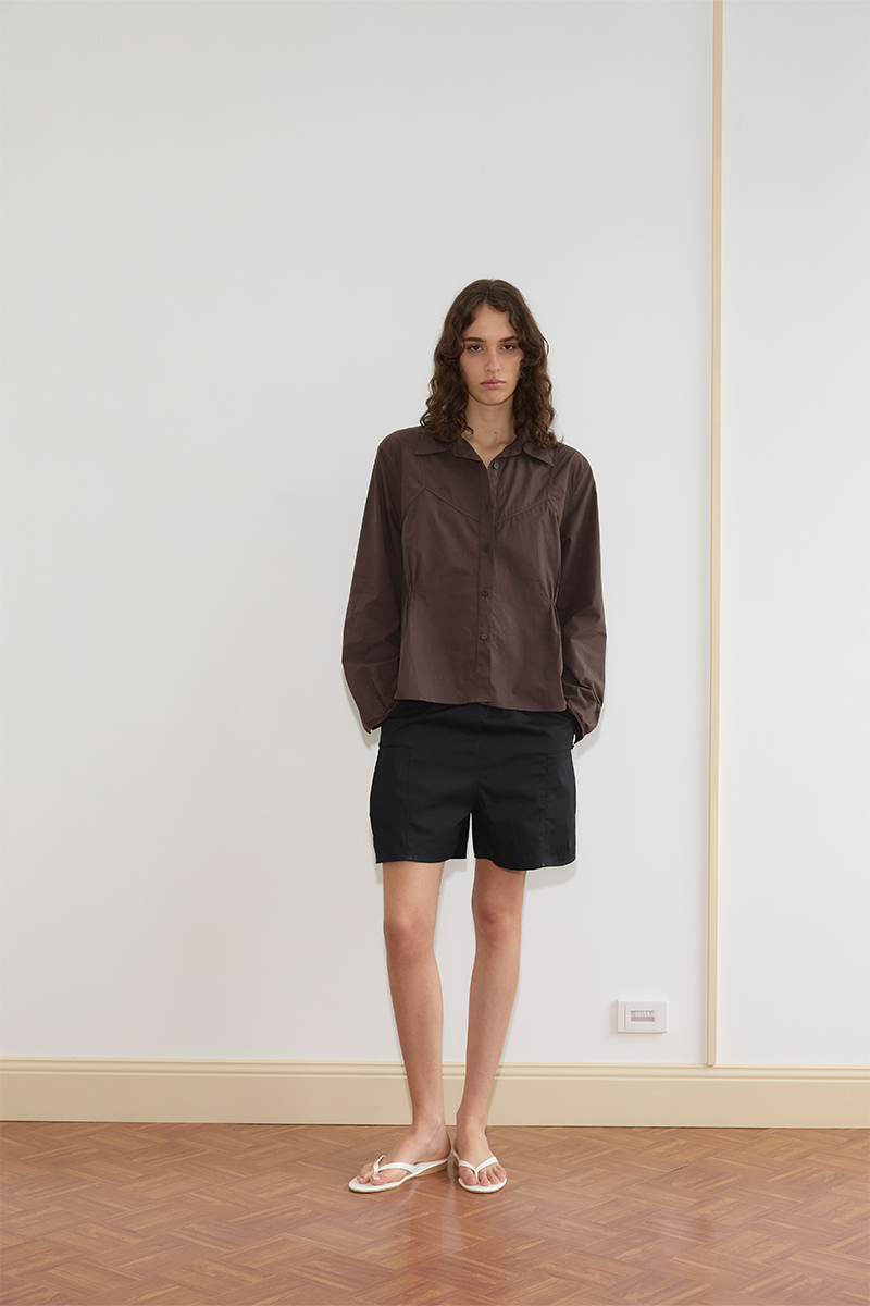 Deiji Studios Pleat Short // Black