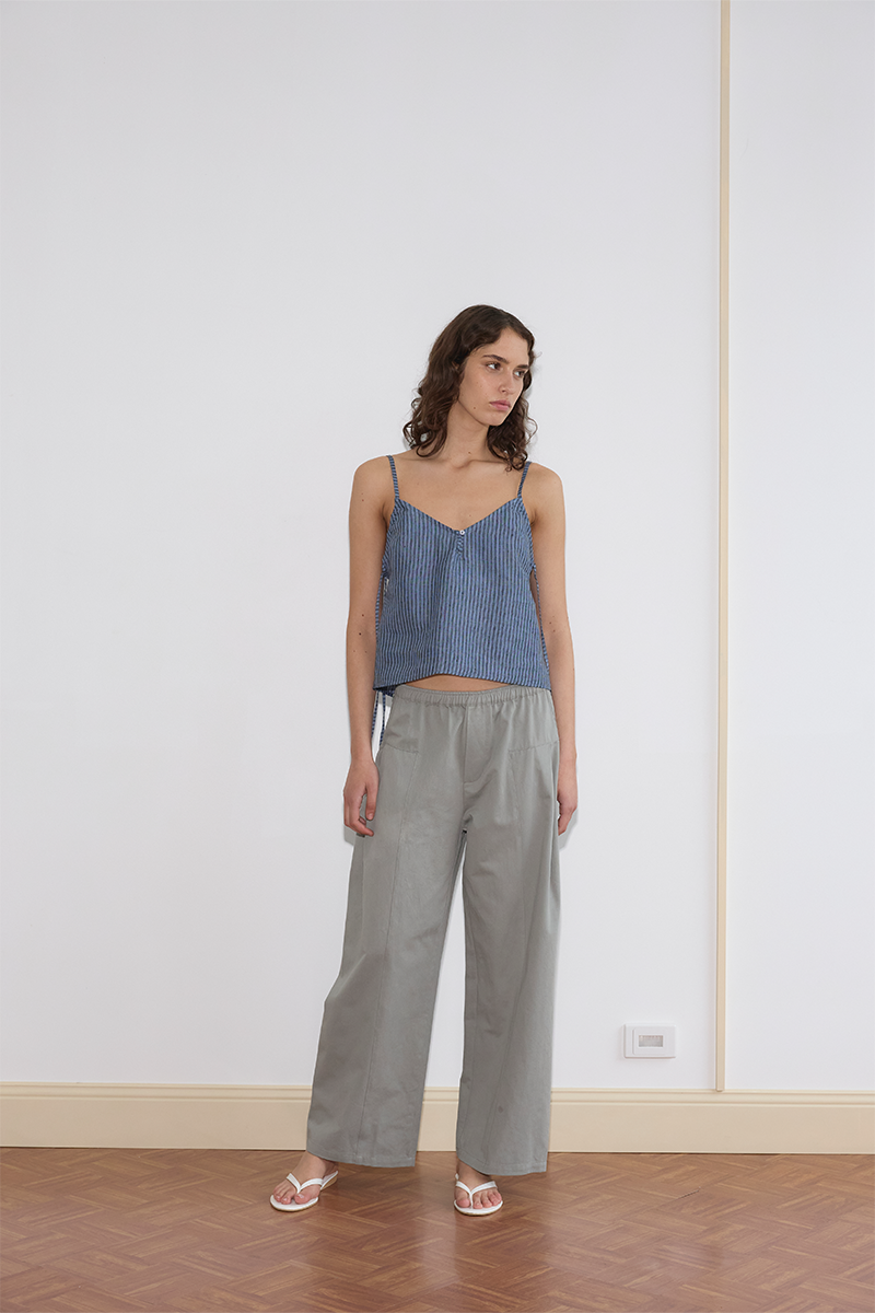 Deiji Studios Pleat Pant // Sage Grey