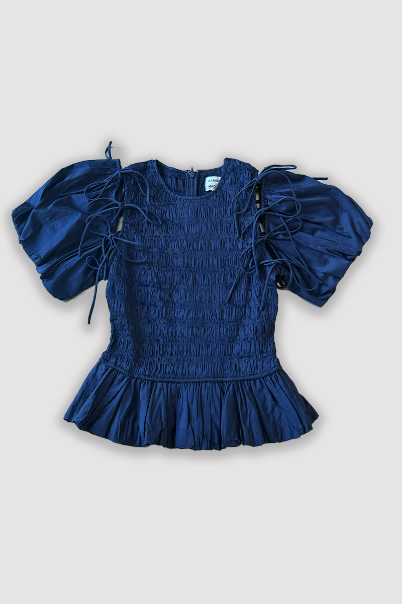 Damson Madder Becca Multi Way Blouse // Navy