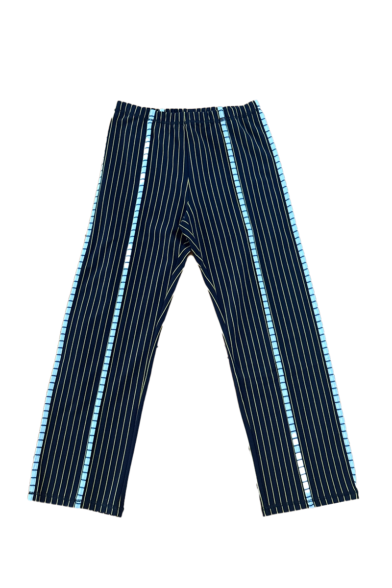 Verner Stripe Flare  // Blk w gold stripe