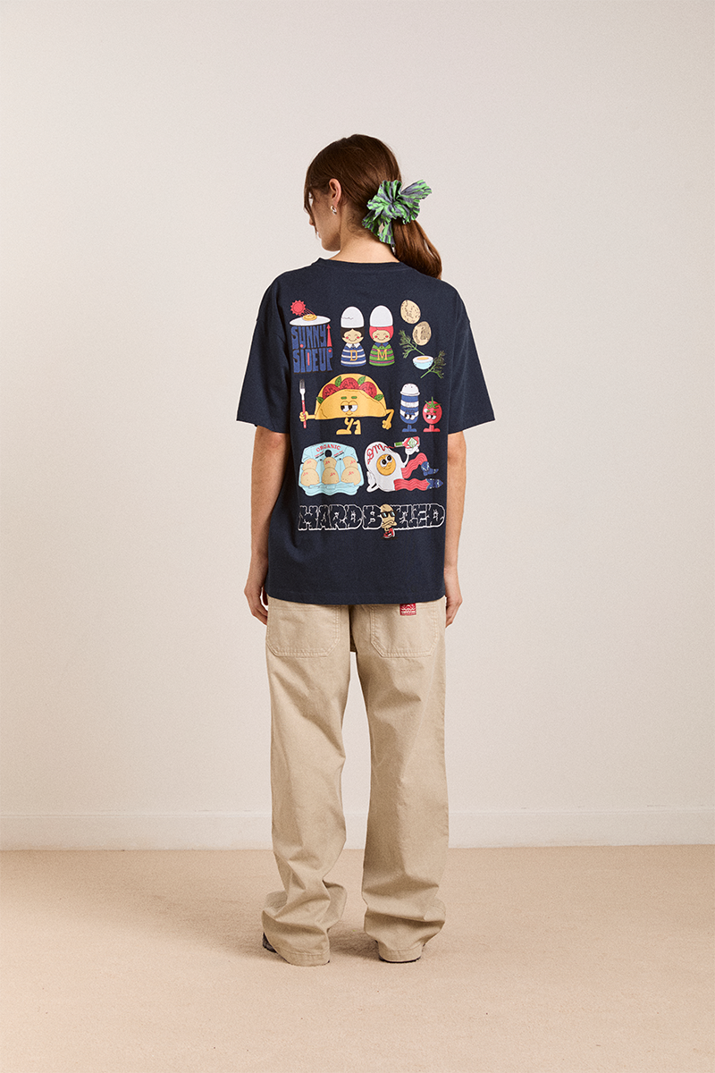 Damson Madder All Day Breakfast Tee // Navy