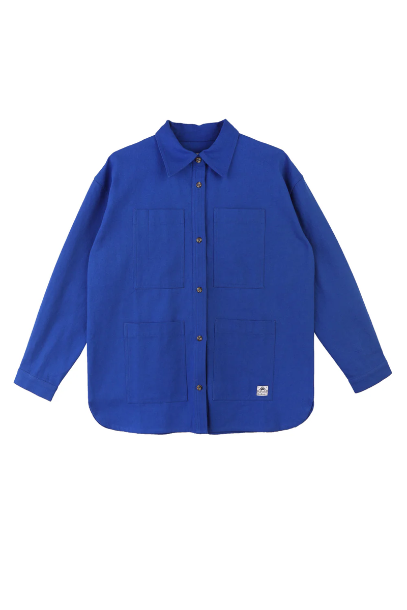 L.F. Markey Wright Overshirt Shirt // Cobalt