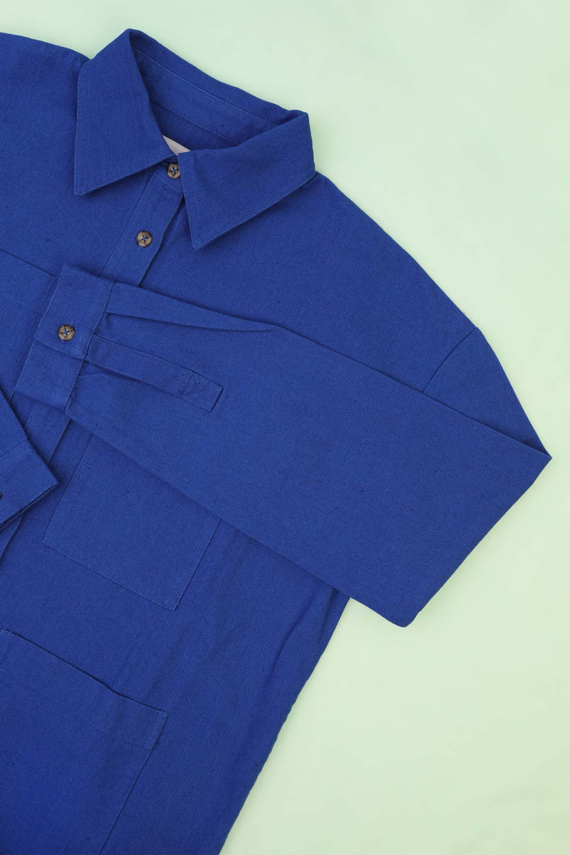 L.F. Markey Wright Overshirt Shirt // Cobalt