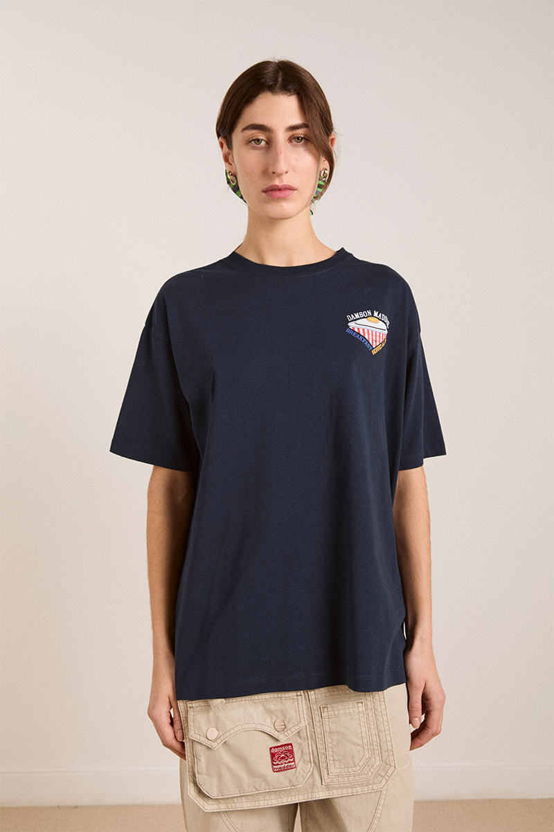 Damson Madder All Day Breakfast Tee // Navy