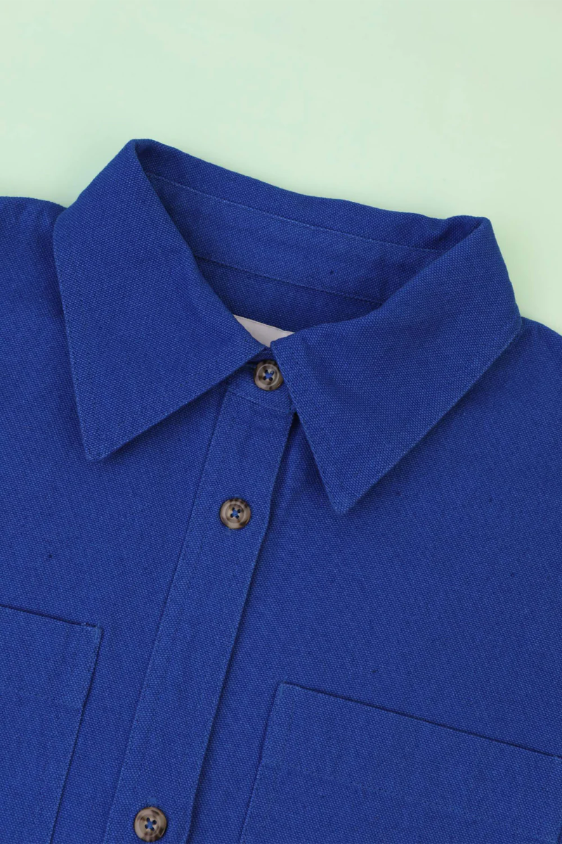 L.F. Markey Wright Overshirt Shirt // Cobalt