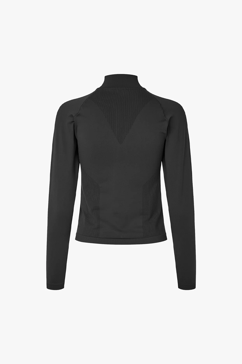Samsøe Samsøe Sairis Zip Blouse // Off Black
