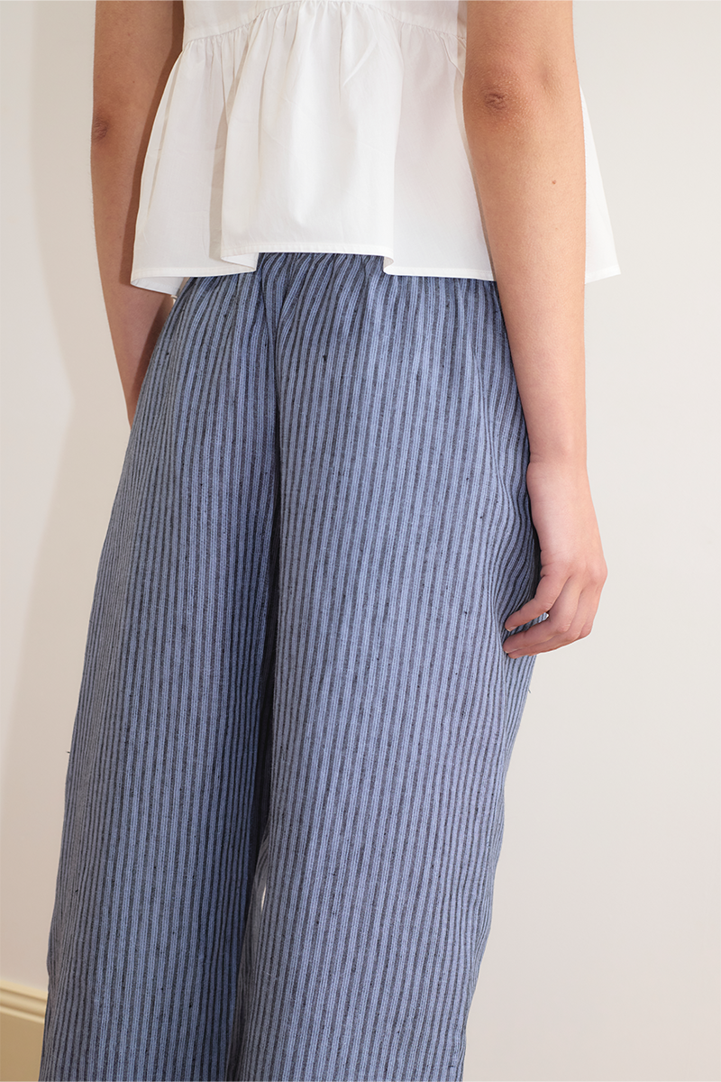 Deiji Studios Ease Trouser // Azure Stripe