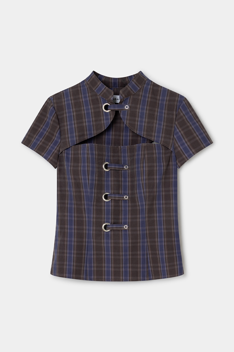 Laagam Azura Squared Top // Brown