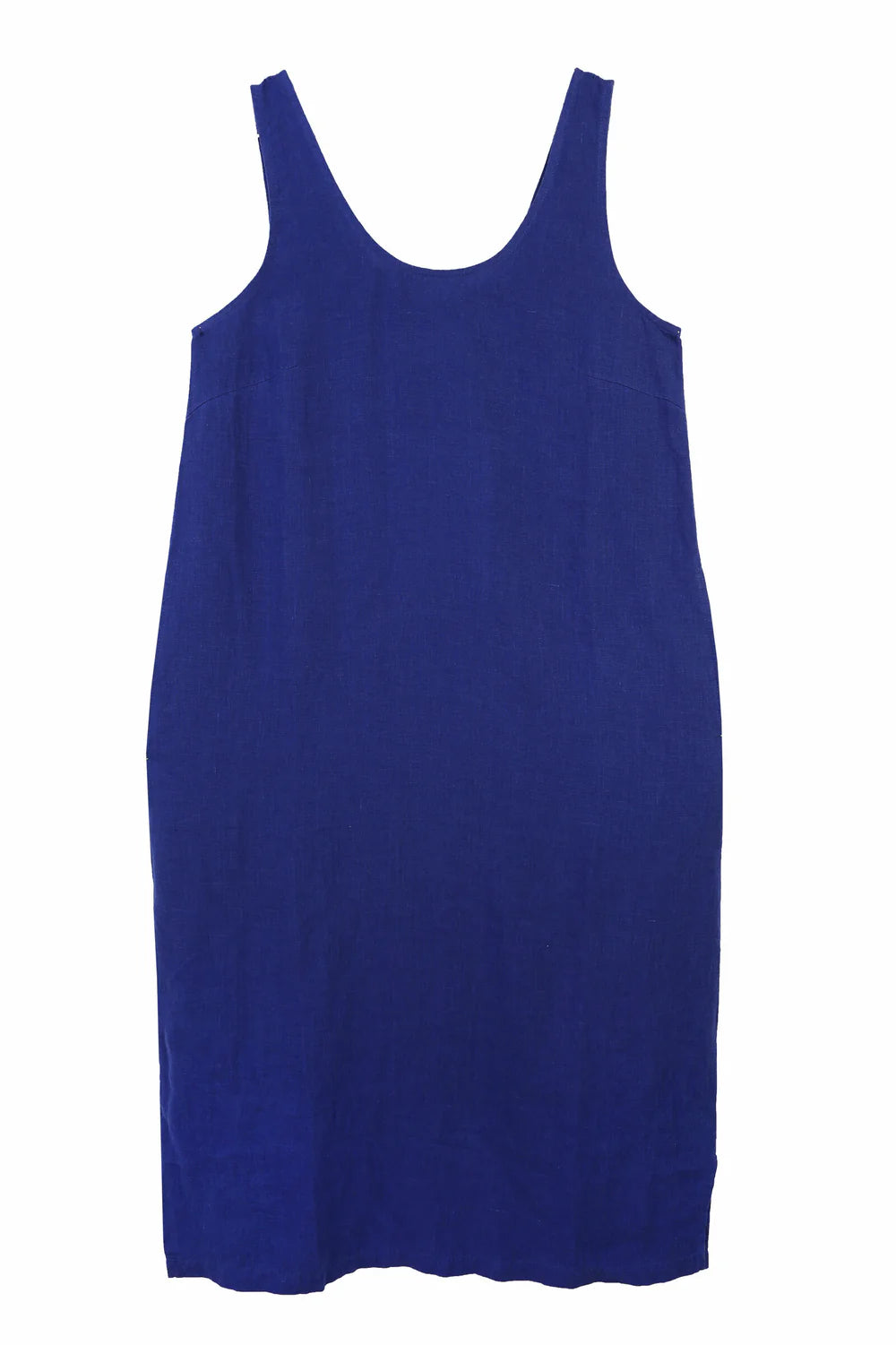 L.F. Markey Basic Linen Shift Dress // Cobalt