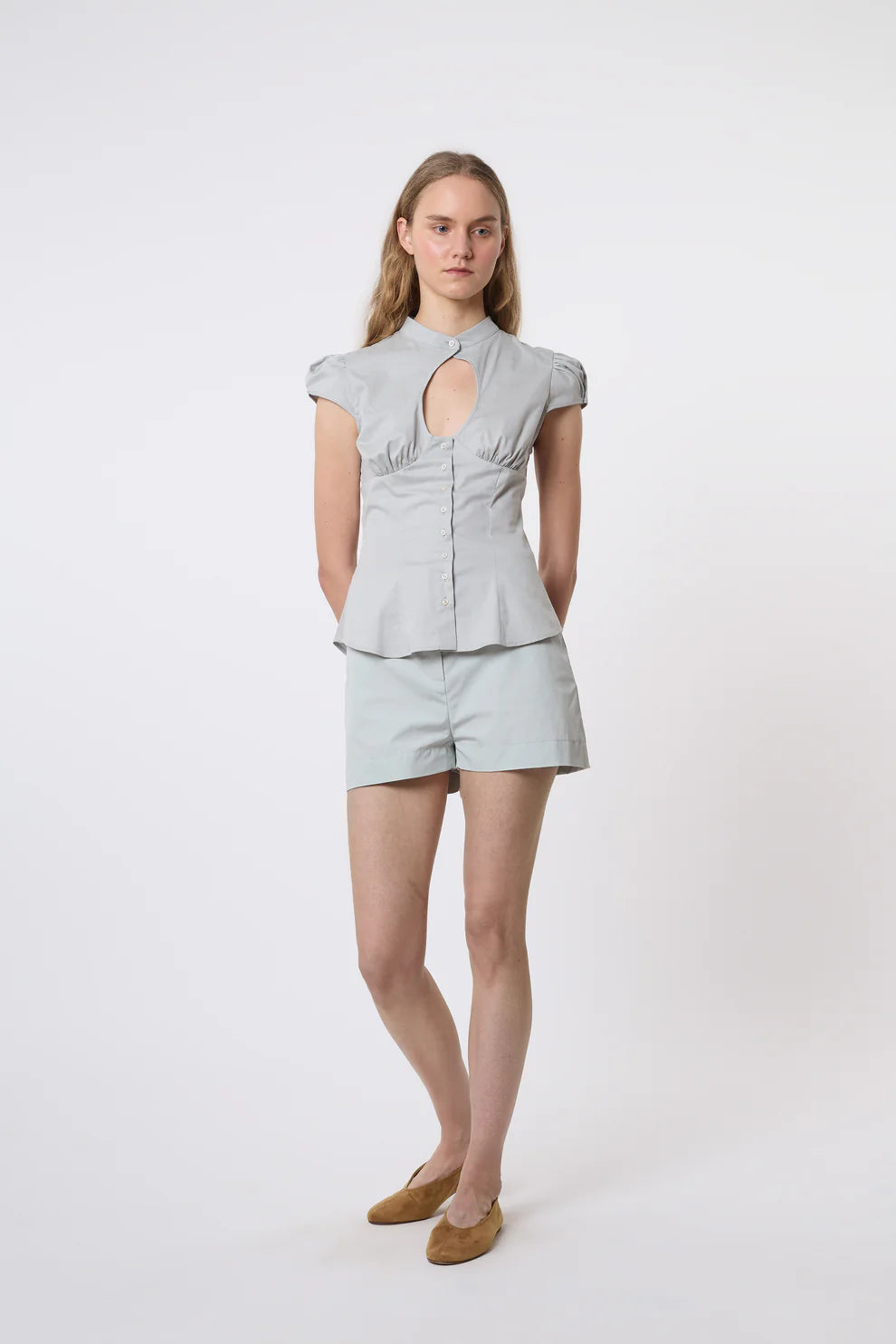 Catheclisma Berta Top // Pearl