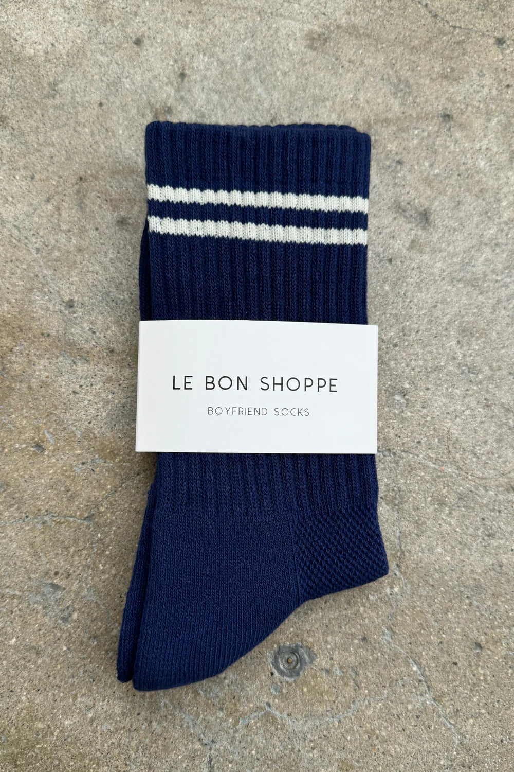 Le Bon Shoppe Boyfriend Socks // Navy