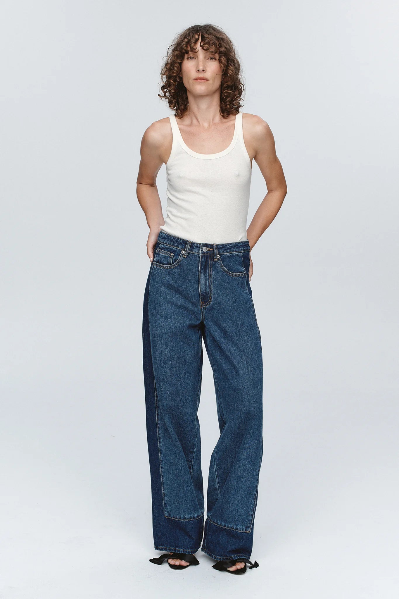 Marle Border Jean // Indigo, Washed Indigo