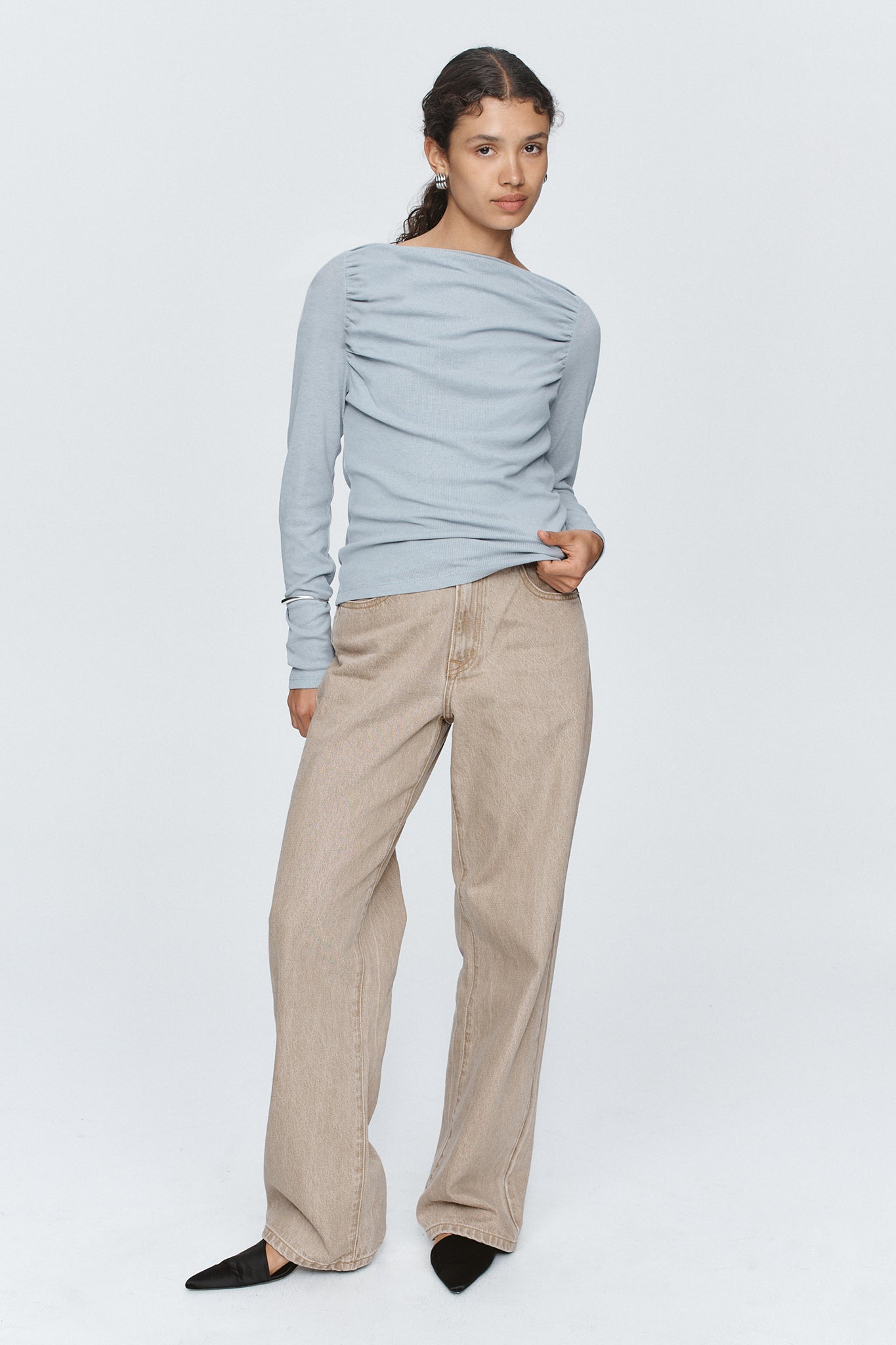 Marle Bryn Top // Duck Egg