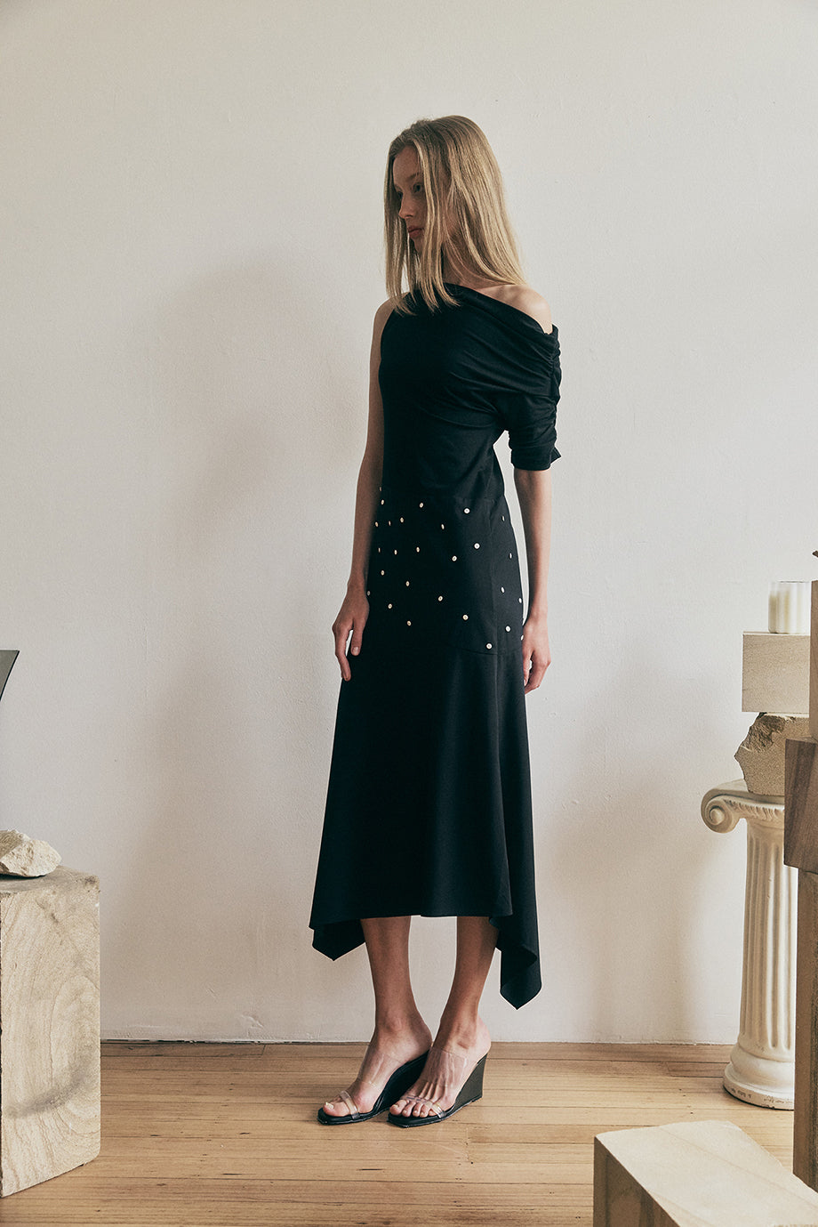 Muse Bela Tiered Dress // Black